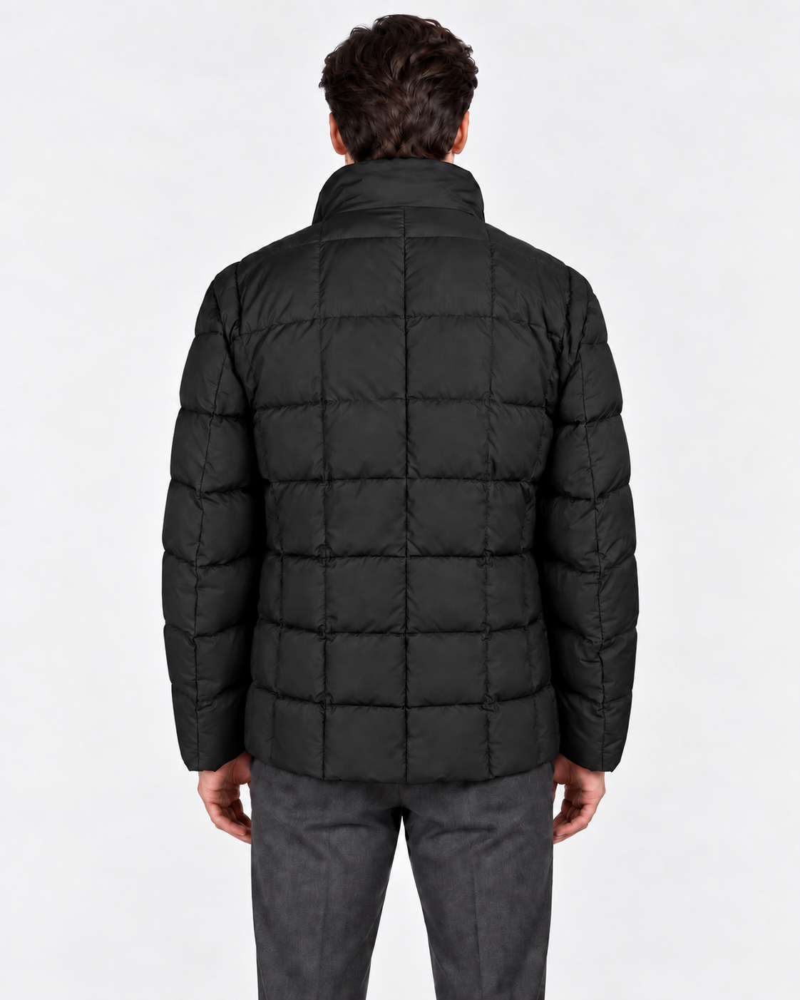 Fay Piumino corto uomo Double Front nero