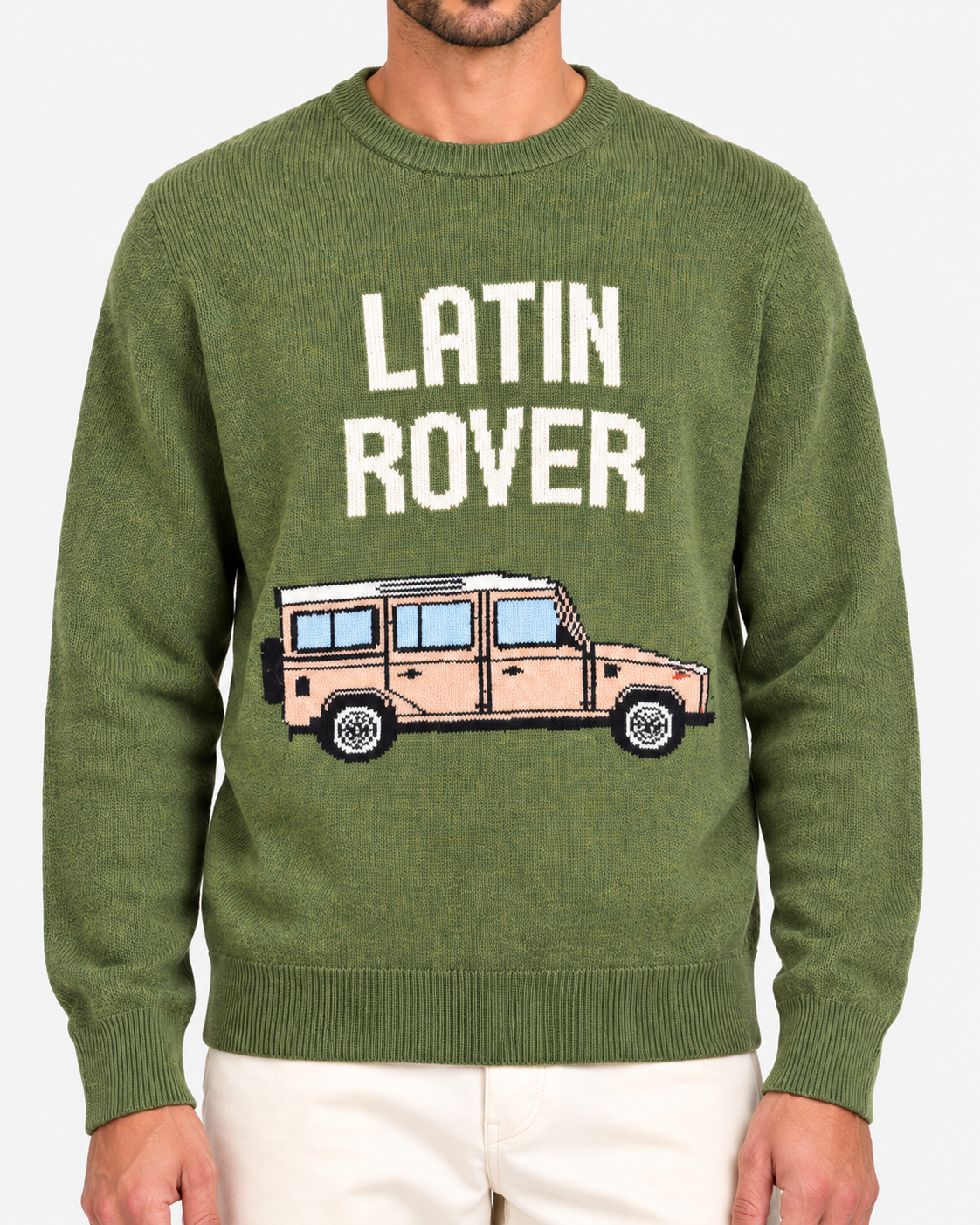 MC2 Saint Barth Maglia Uomo Latin Rover Car Verde