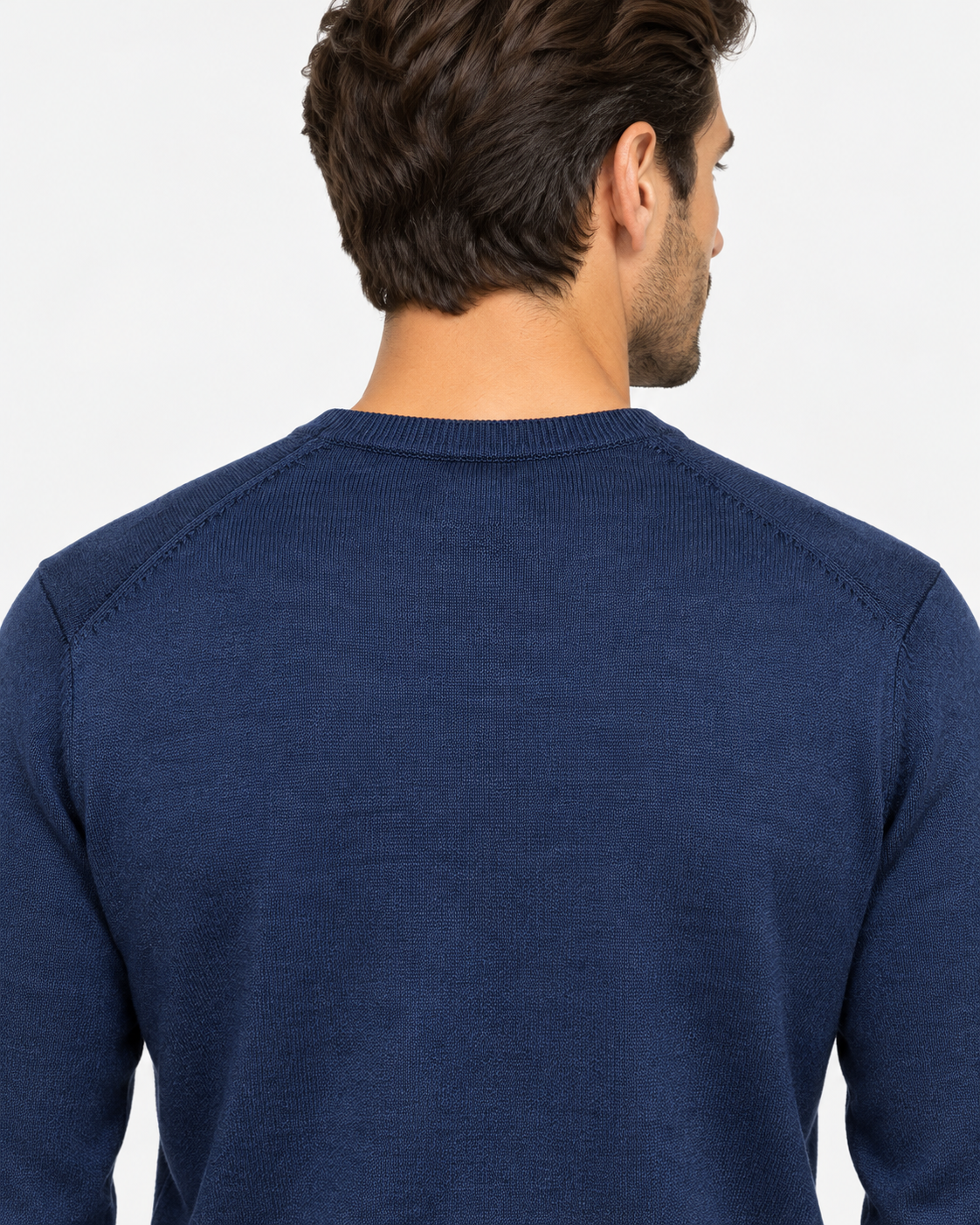 Polo Ralph Lauren Maglione Uomo Girocollo in Pura Lana Blu