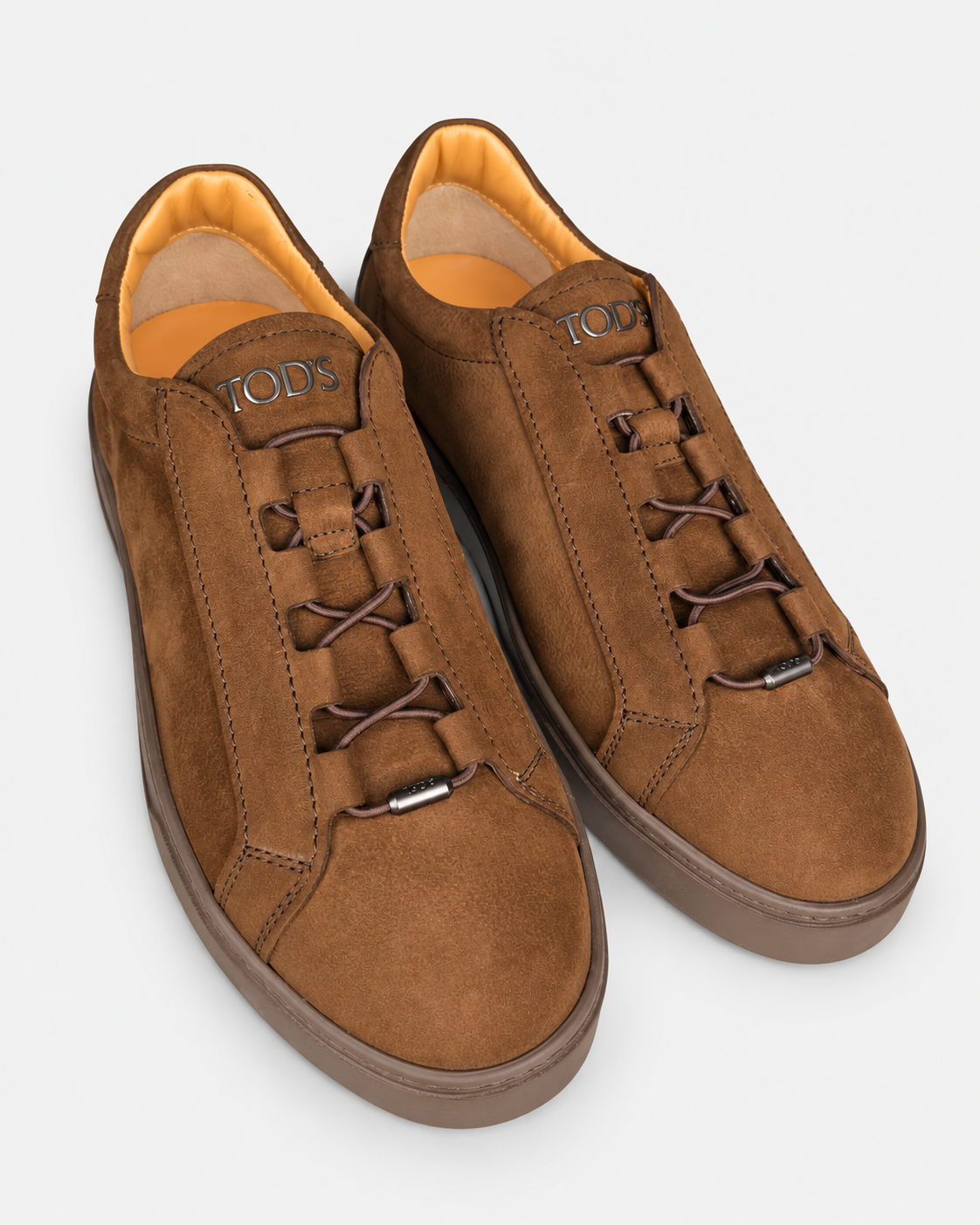 Tod's Sneakers uomo in nabuk di vitello marrone