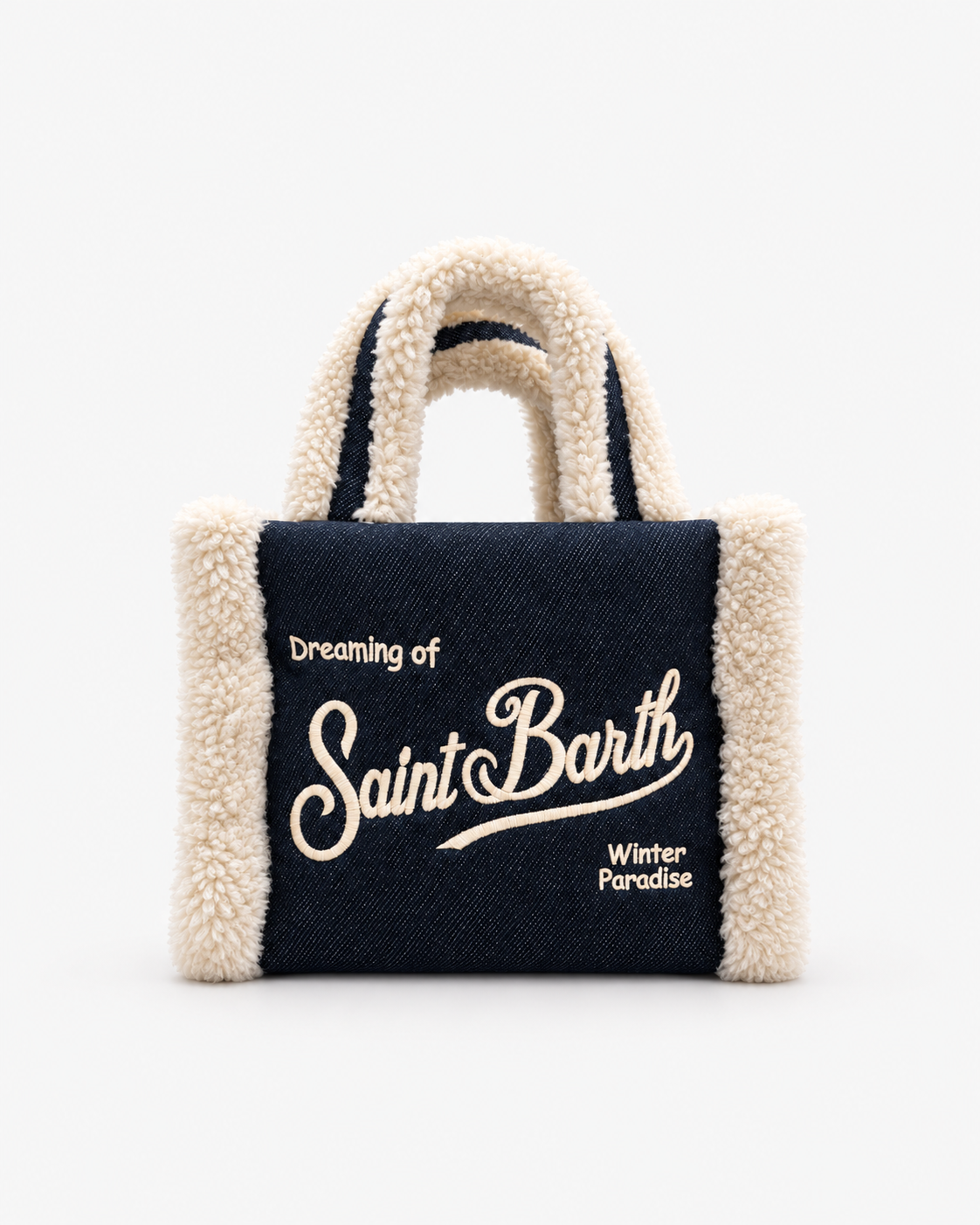 MC2 Saint Barth Borsa Donna Vanity Mini Denim Scuro con Tracolla