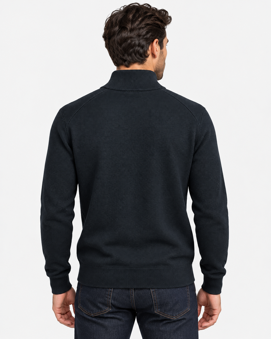 Polo Ralph Lauren Maglia Uomo Mezza Zip a Nido d’Ape Nera