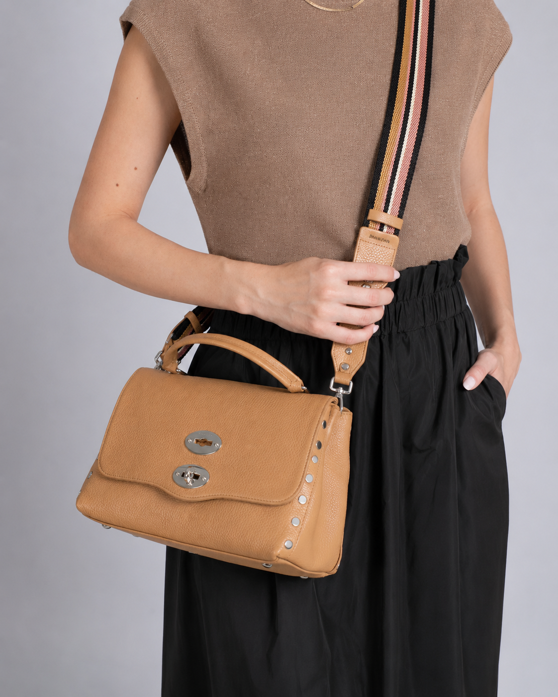 Borsa postina S daily giorno brown cantucci