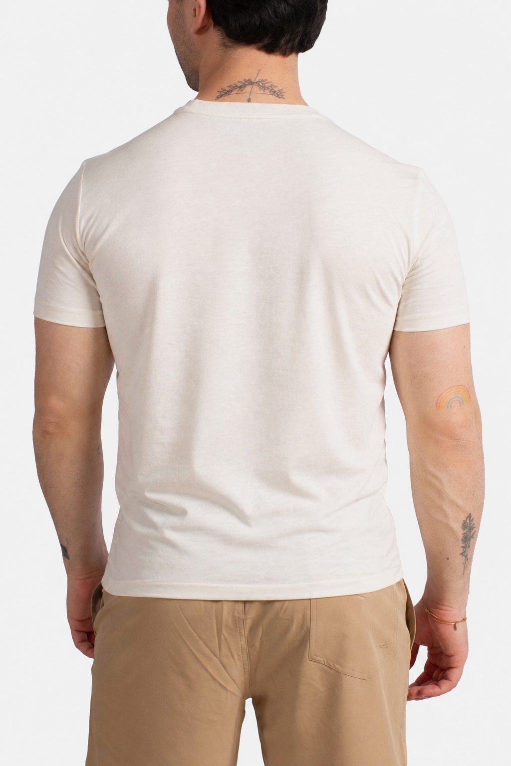 Maglietta in jersey Custom Slim-Fit cream