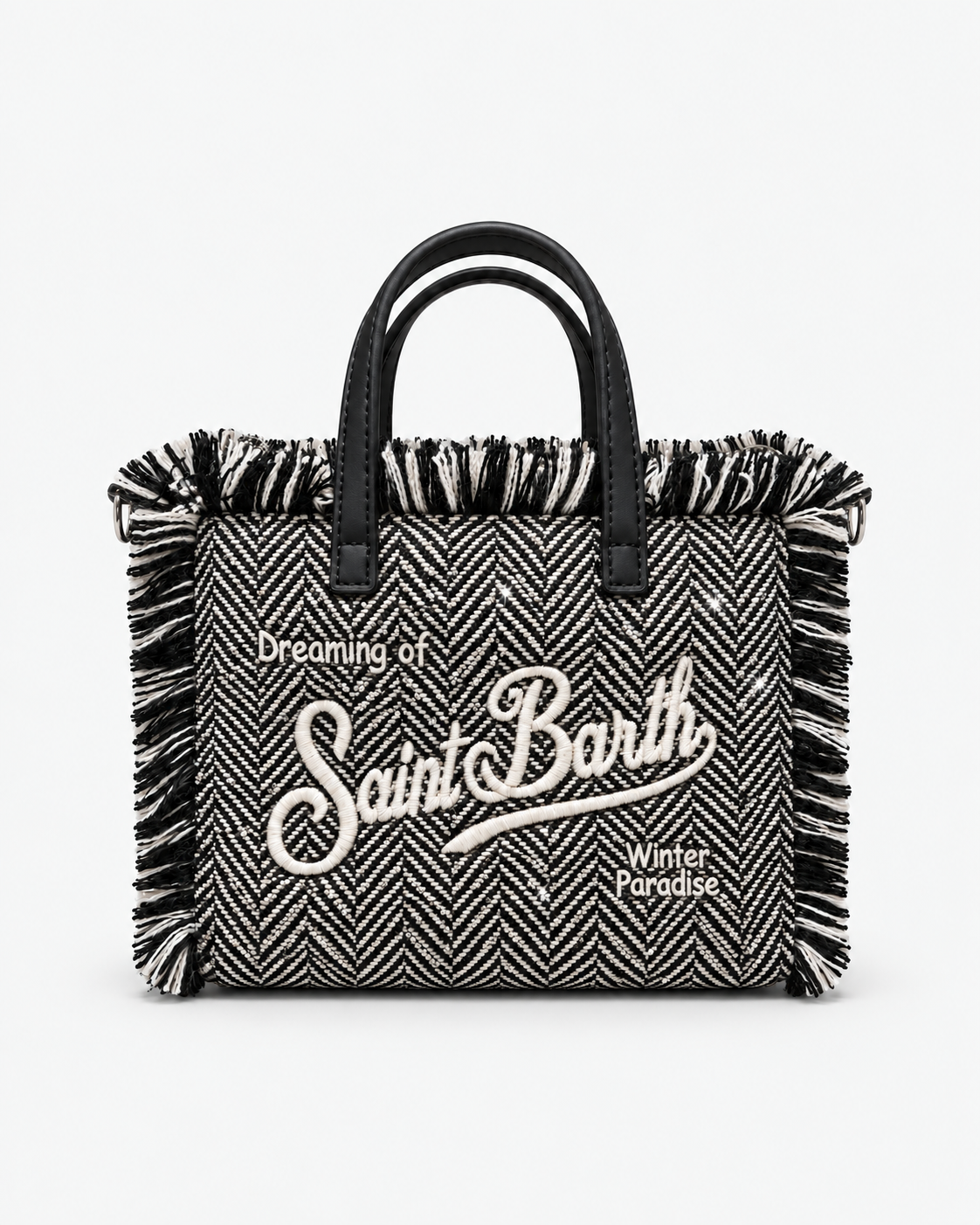 MC2 Saint Barth Borsa Donna Vanity Mini Spigata con Strass e Tracolla