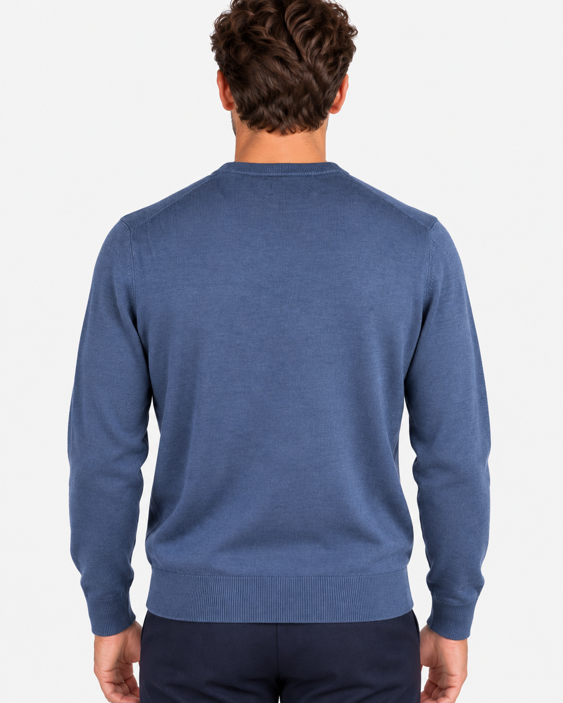 MC2 Saint Barth Maglia Uomo Night Blue in Lana Ultrafine