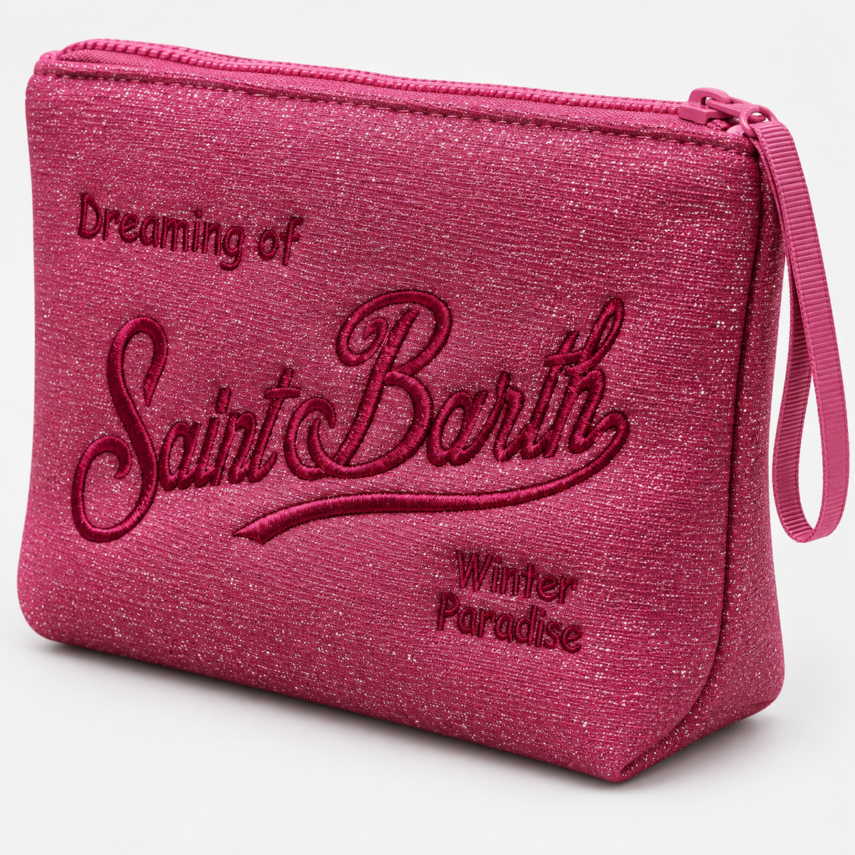 MC2 Saint Barth Pochette Donna Aline Lurex Fucsia