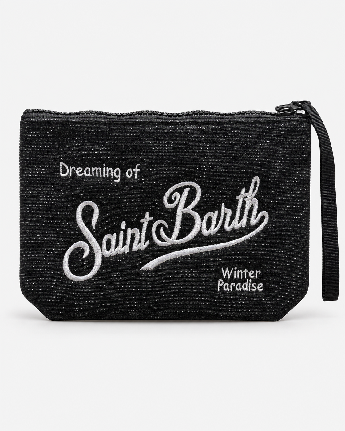 MC2 Saint Barth Pochette Donna Aline Lurex Nera