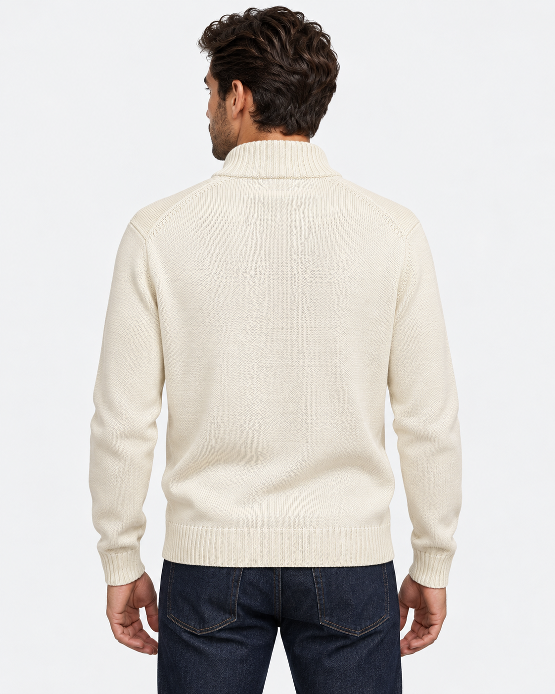 Polo Ralph Lauren Maglione Uomo Mezza Zip Cream