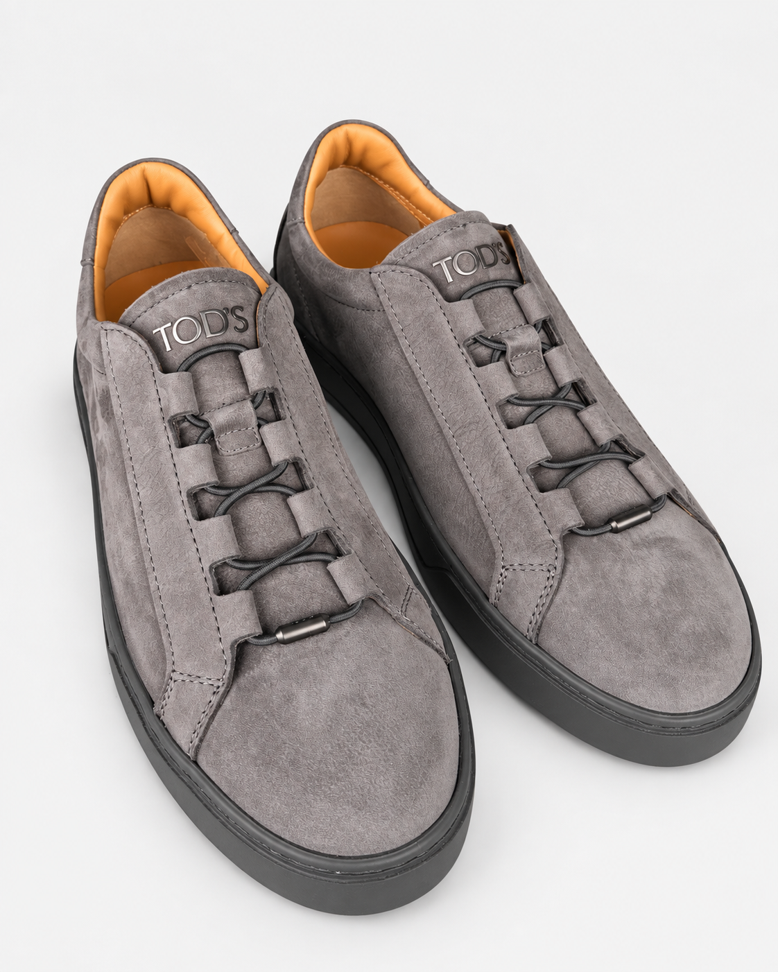 Tod's Sneakers uomo in nabuk di vitello grigio
