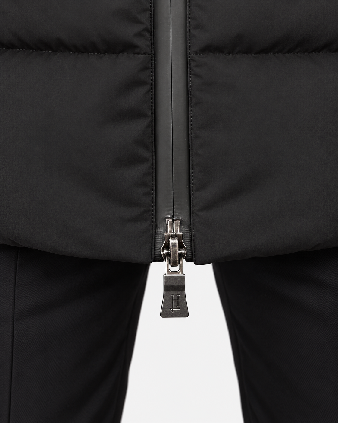 Herno Giacca lunga uomo New Impact nera con cappuccio