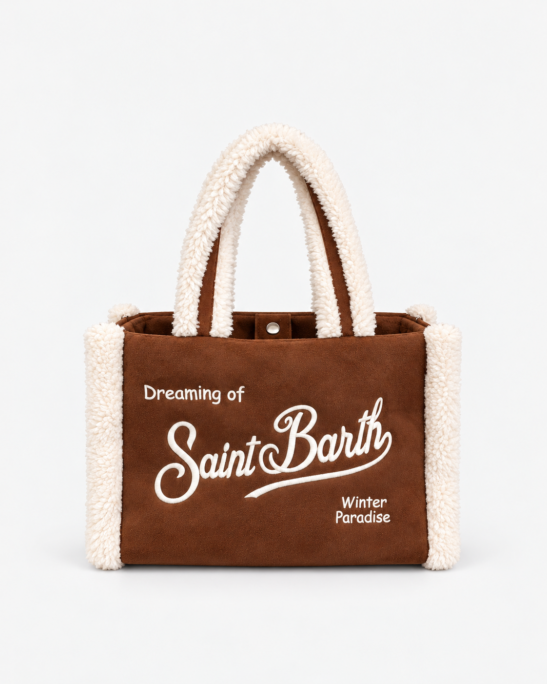MC2 Saint Barth Borsa Donna Colette Shearling Cognac con Tracolla