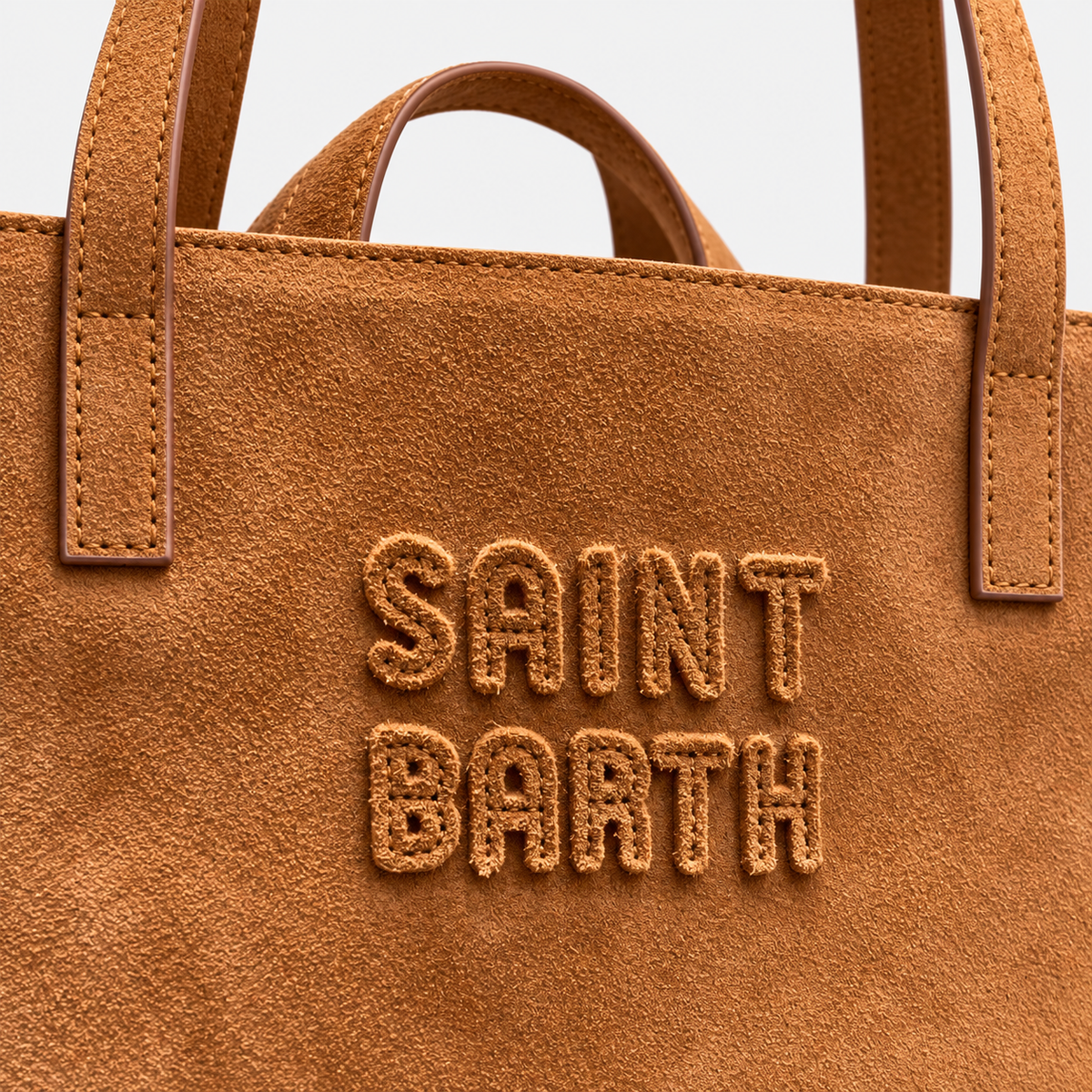 MC2 Saint Barth Borsa Donna Jour Bag in Suede Color Cuoio