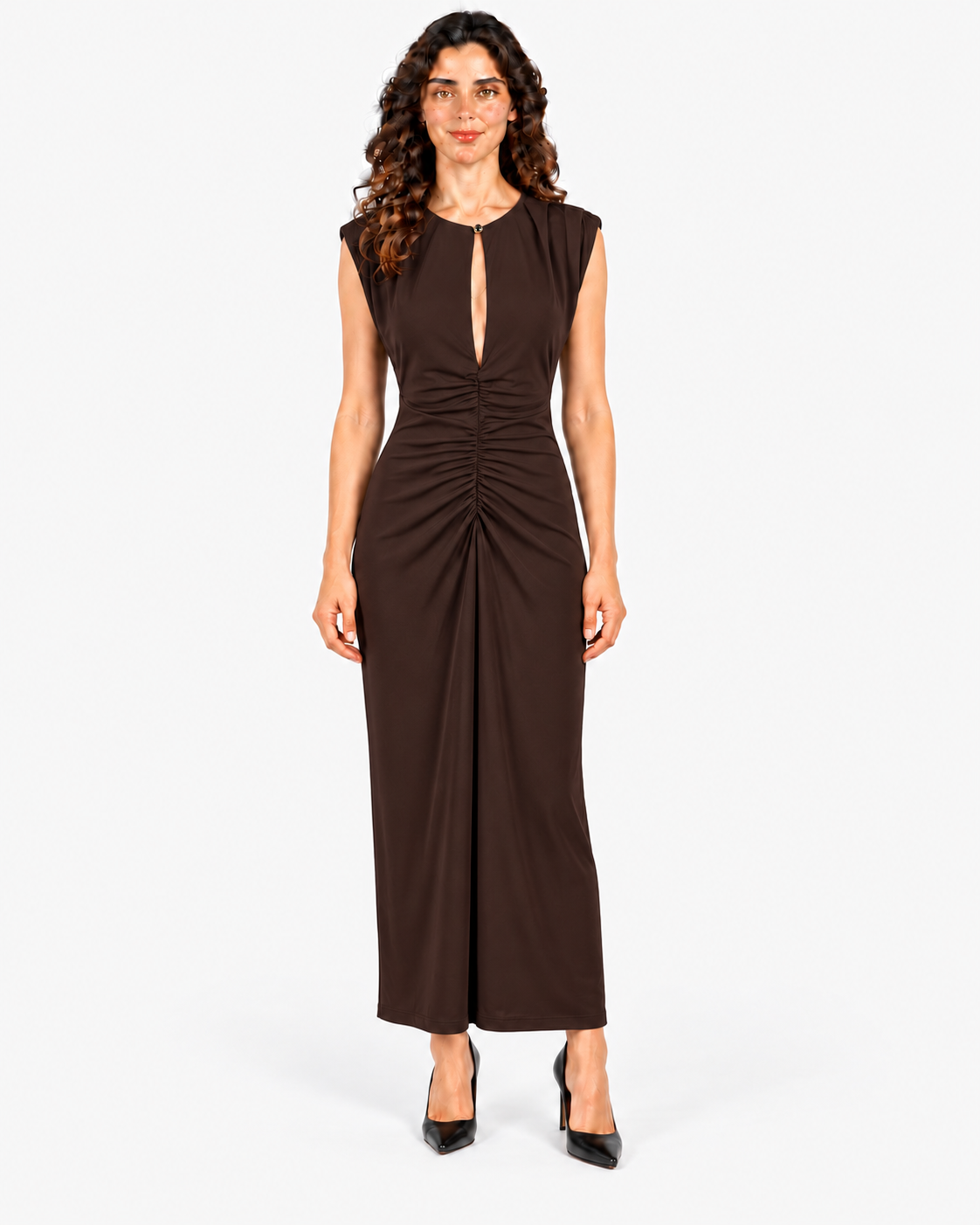 Imperial Abito Lungo Donna Dark Coffee