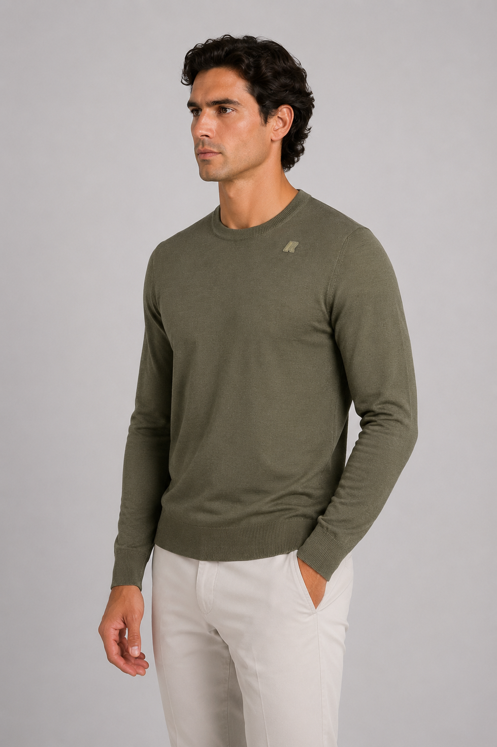 Maglia Sebastien merino green sage