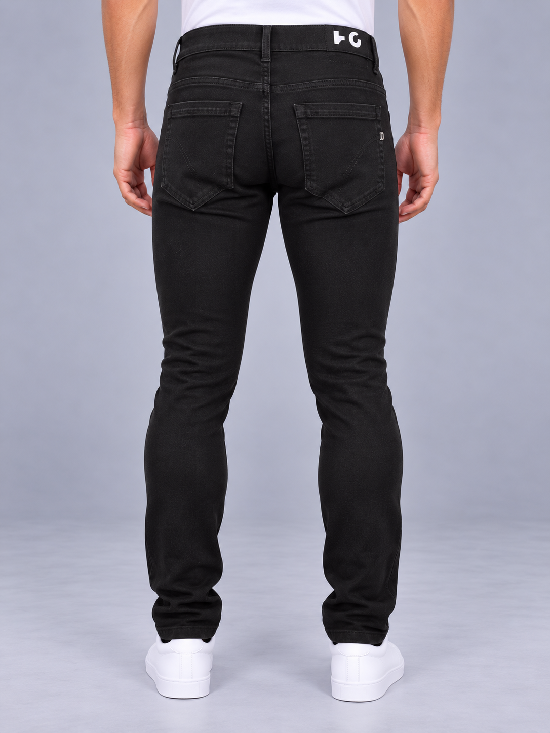 Dondup Jeans Uomo Slim Fit Black
