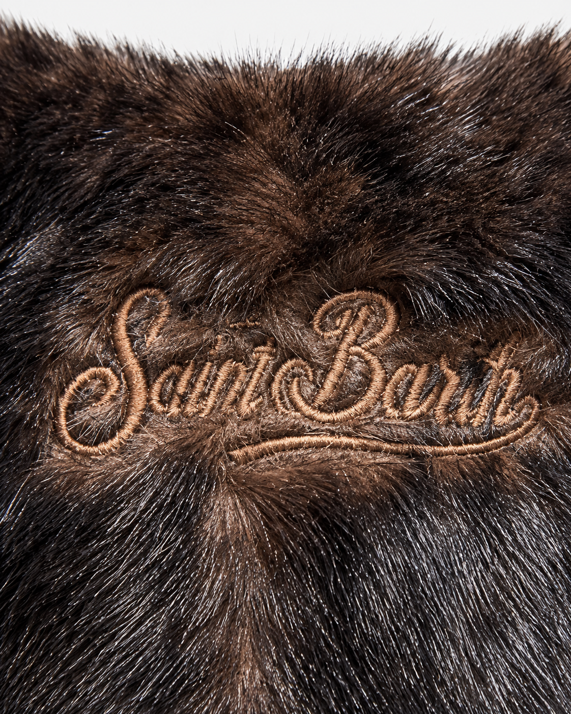 MC2 Saint Barth Borsa Donna Colette Soft Fur Marrone Scuro