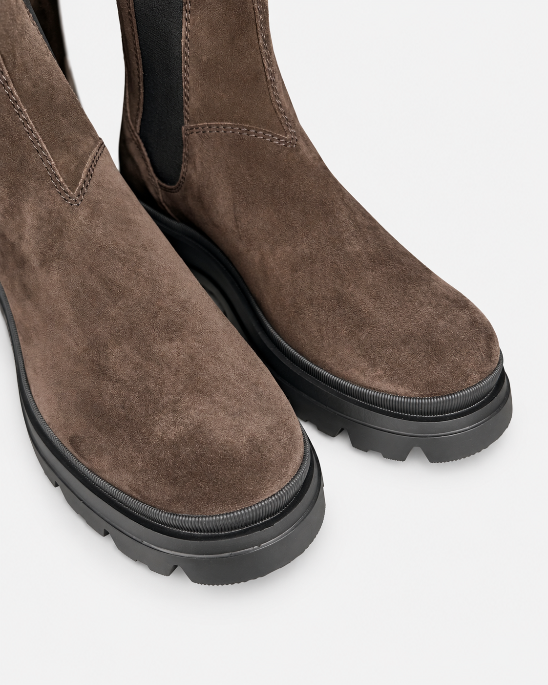 Hogan Stivaletti Chelsea uomo H692 in pelle scamosciata marrone