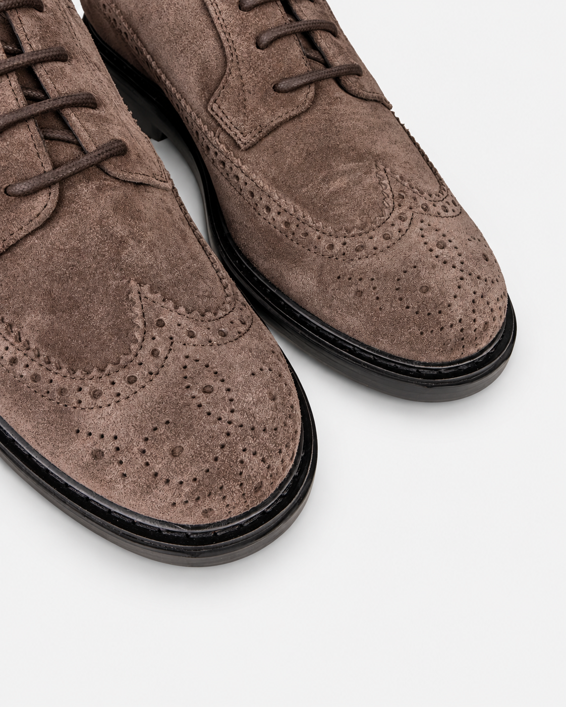 Hogan Scarpe stringate uomo H704 in pelle scamosciata marrone