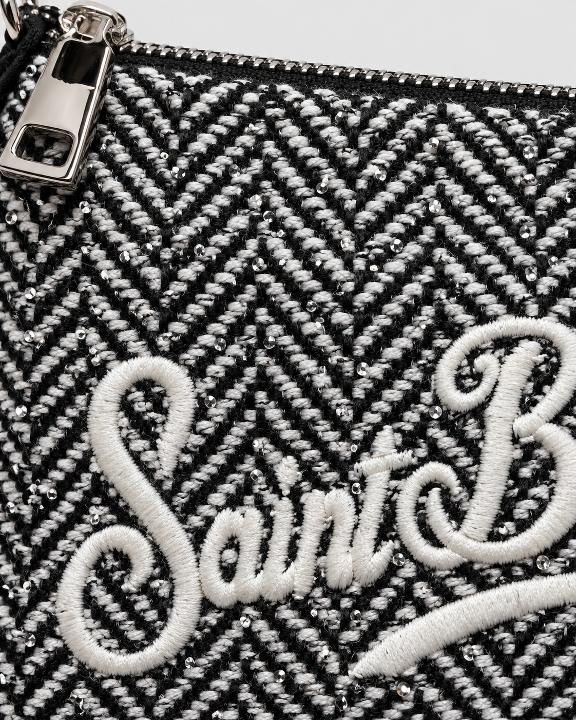 MC2 Saint Barth Borsa Donna Parisienne Mini Spigata con Strass