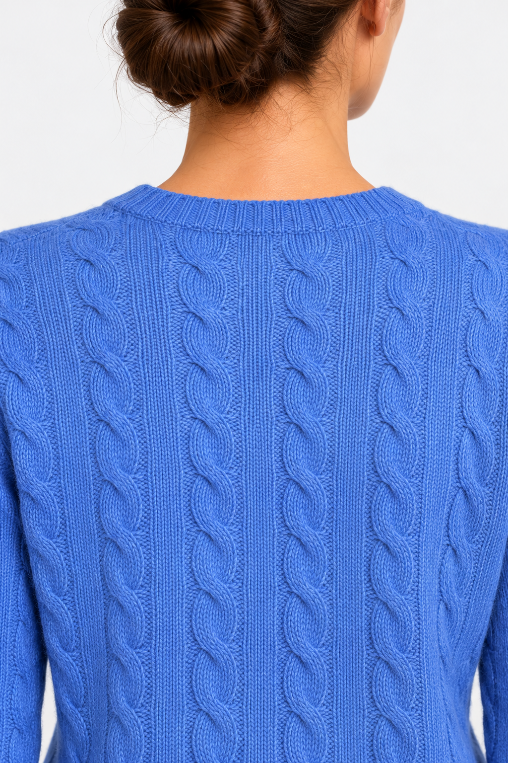 polo ralph lauren Maglione girocollo in lana e cashmere a trecce