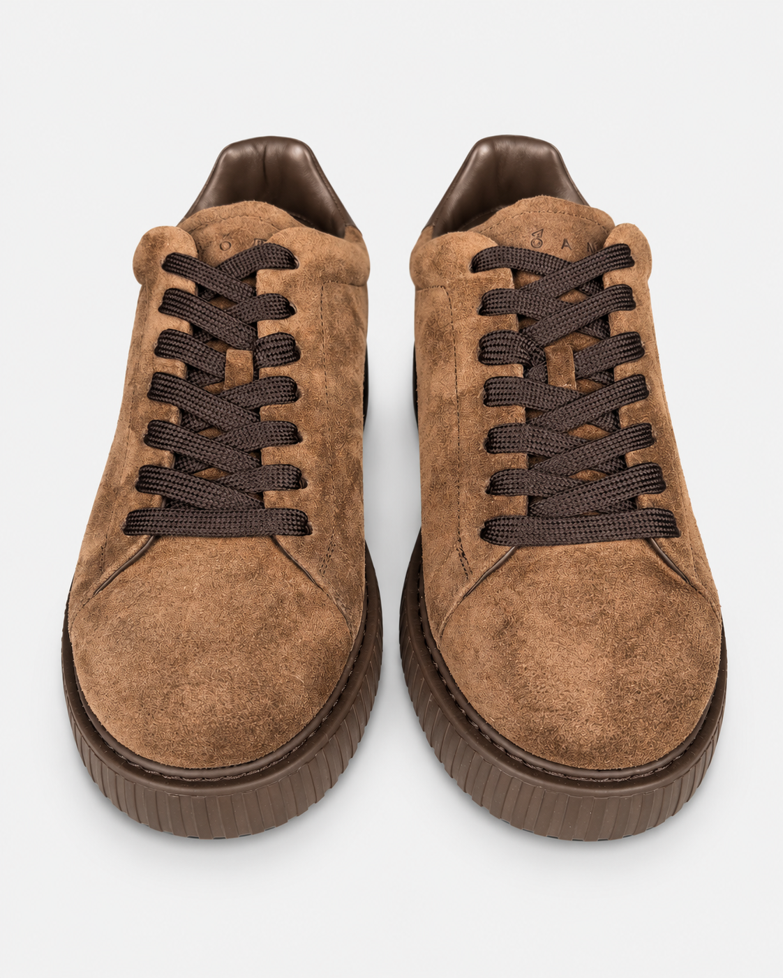 Hogan Sneakers uomo H-Stripes in pelle scamosciata marrone