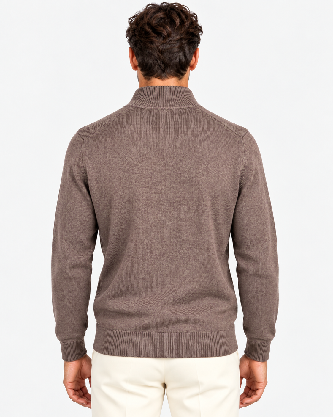MC2 Saint Barth Cardigan Uomo Dark brown in Lana Merinos Extrafine