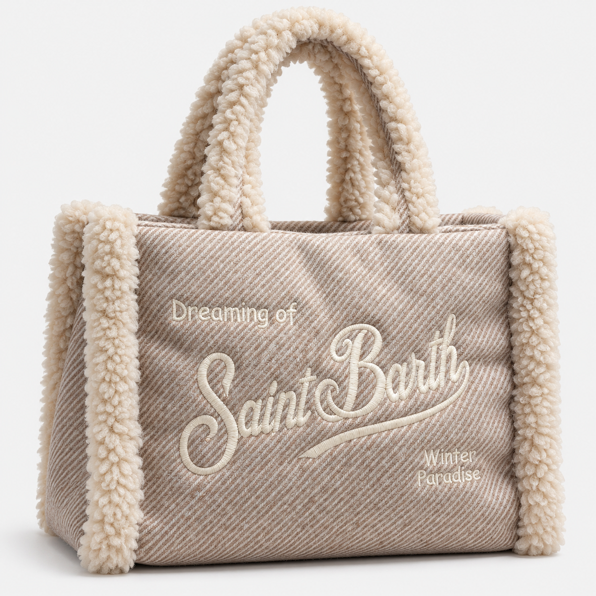 MC2 Saint Barth Borsa Donna Colette Tortora con Dettagli Teddy