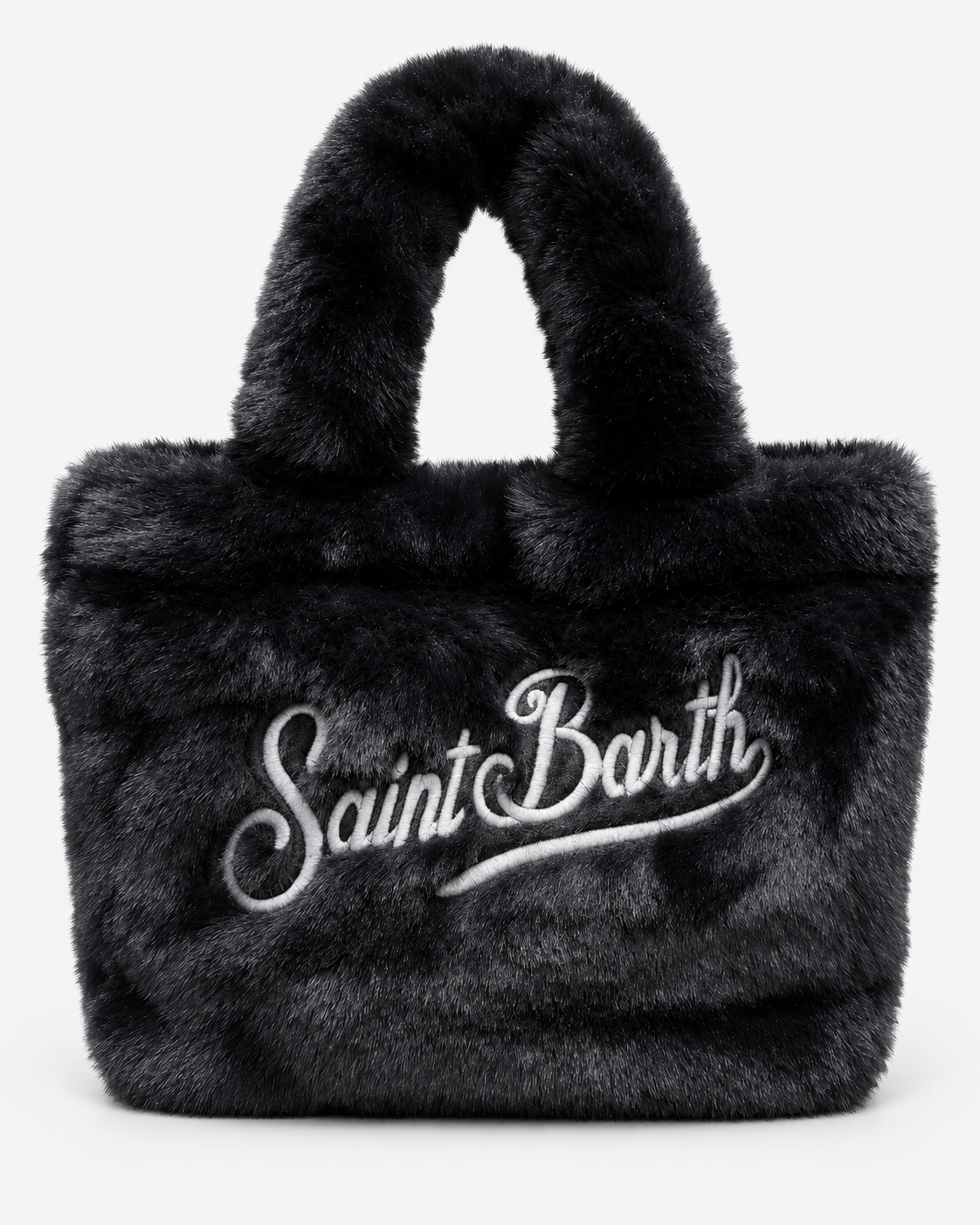 MC2 Saint Barth Borsa Donna Vanity Mini Soft Fur Nera