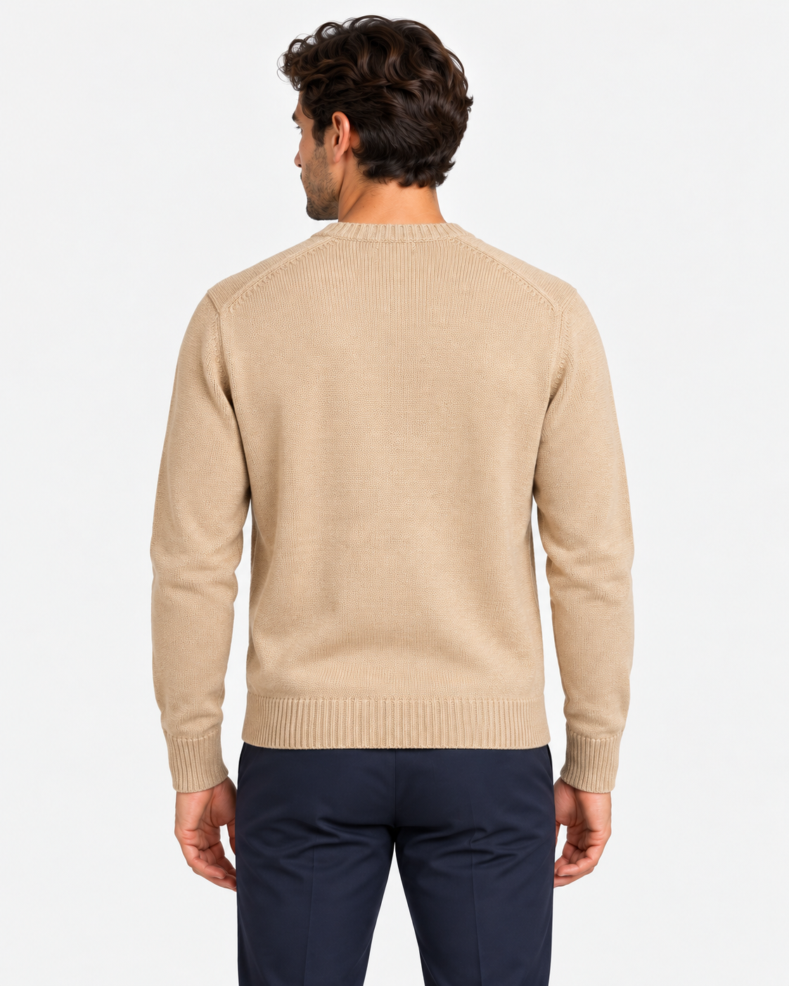 Polo Ralph Lauren Maglione Uomo Girocollo in Cotone Brown
