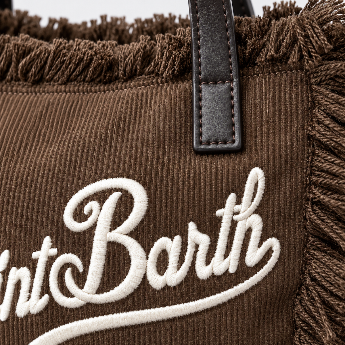 MC2 Saint Barth Borsa Donna Colette in Velluto Marrone