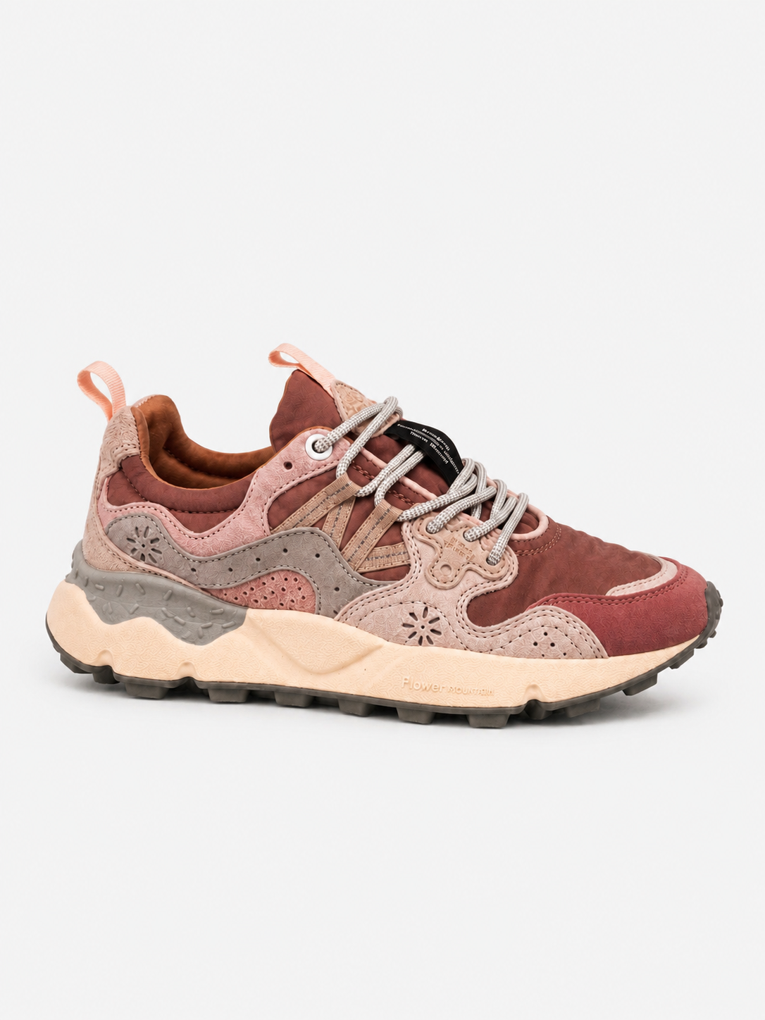 Flower mountain sneakers donna Yamano 3 rose-light pink-purple