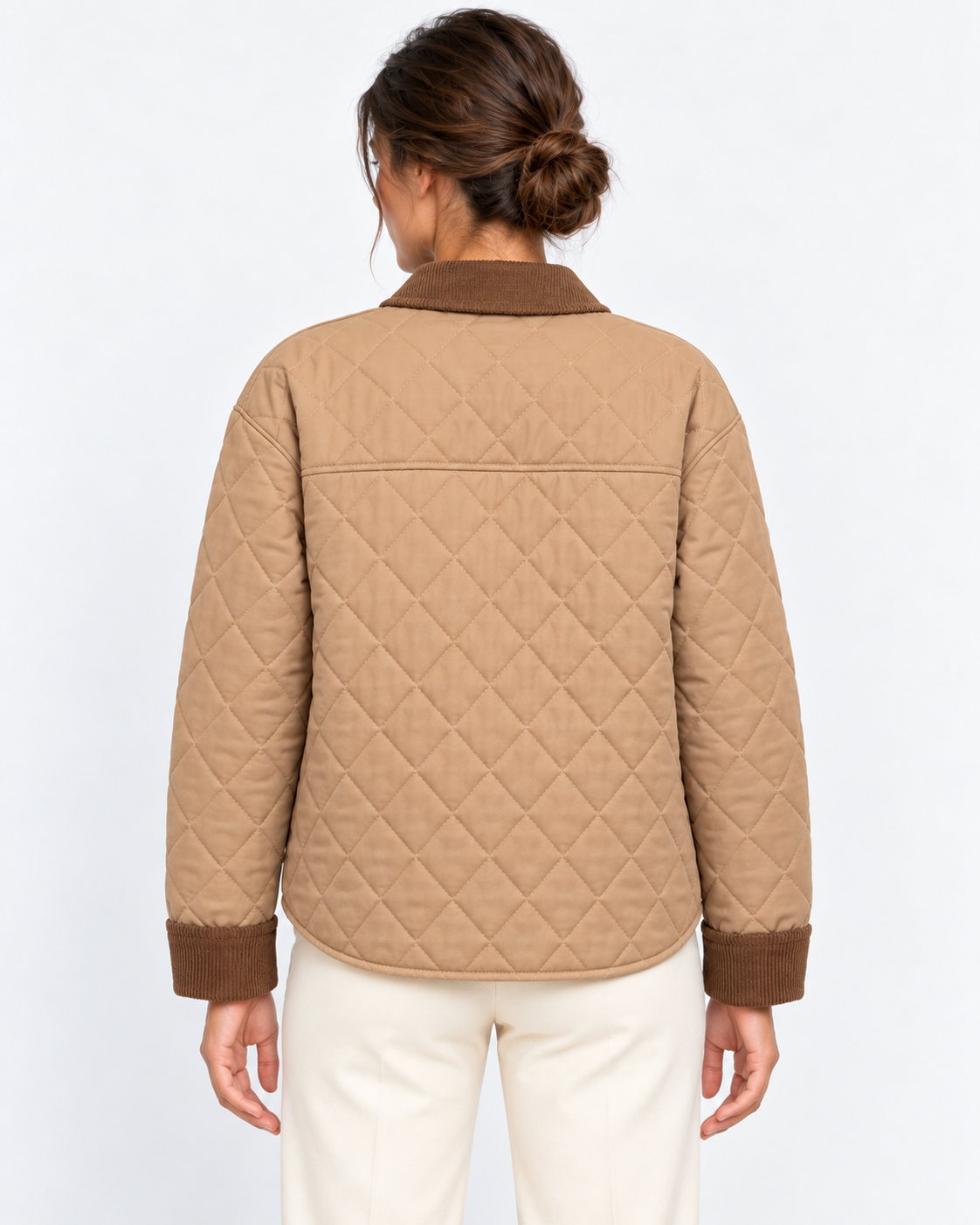 MC2 Saint Barth Giubbotto Donna Margaux Trapuntato Beige