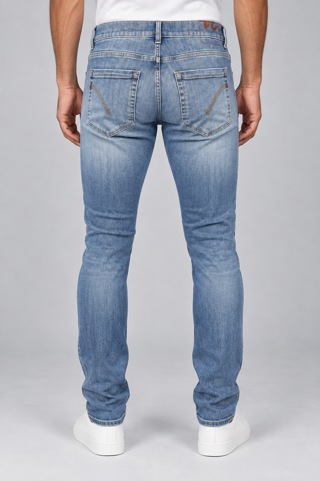Dondup Jeans Uomo George Slim Fit Light Blue
