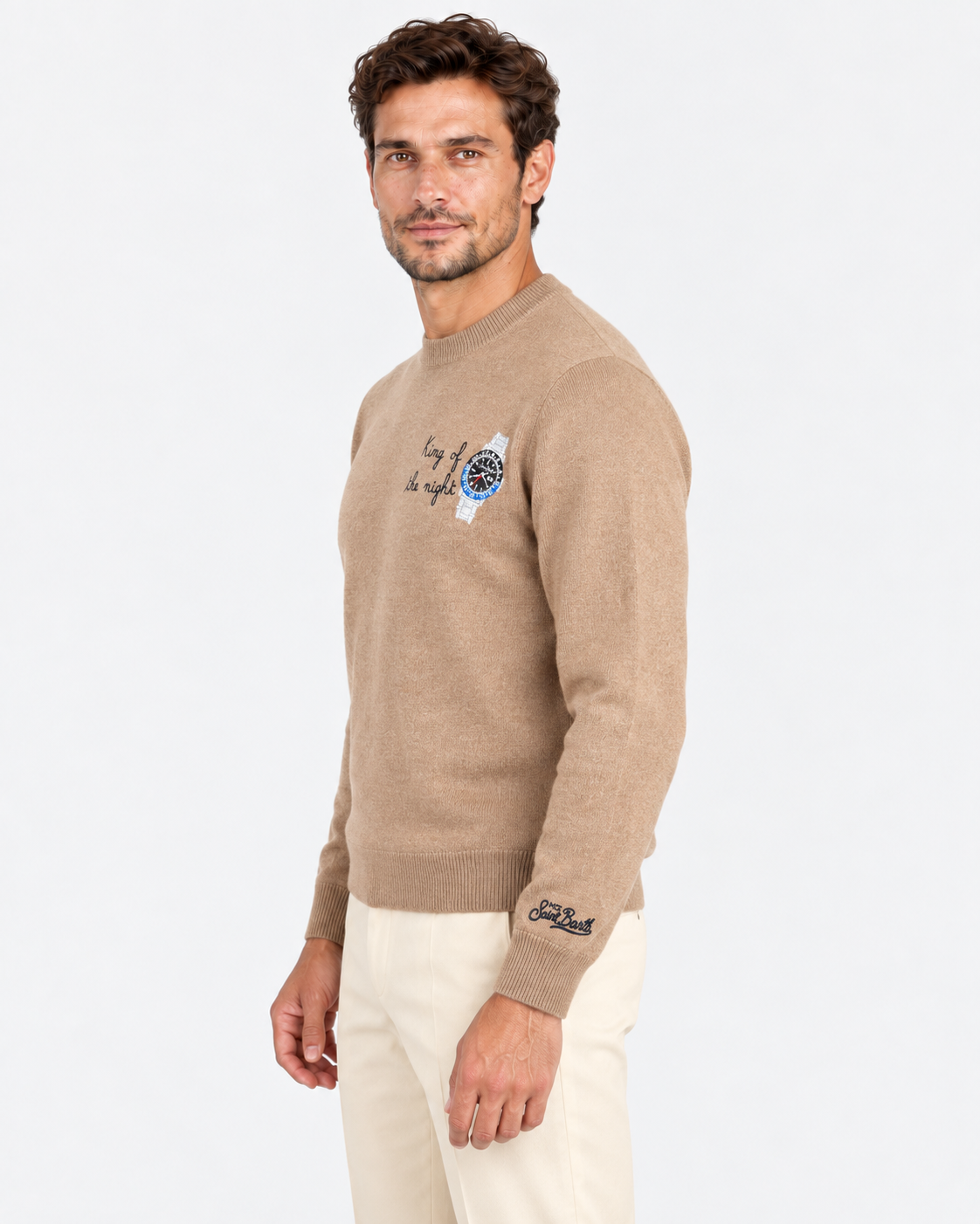 MC2 Saint Barth Maglia Uomo King of the Night Beige