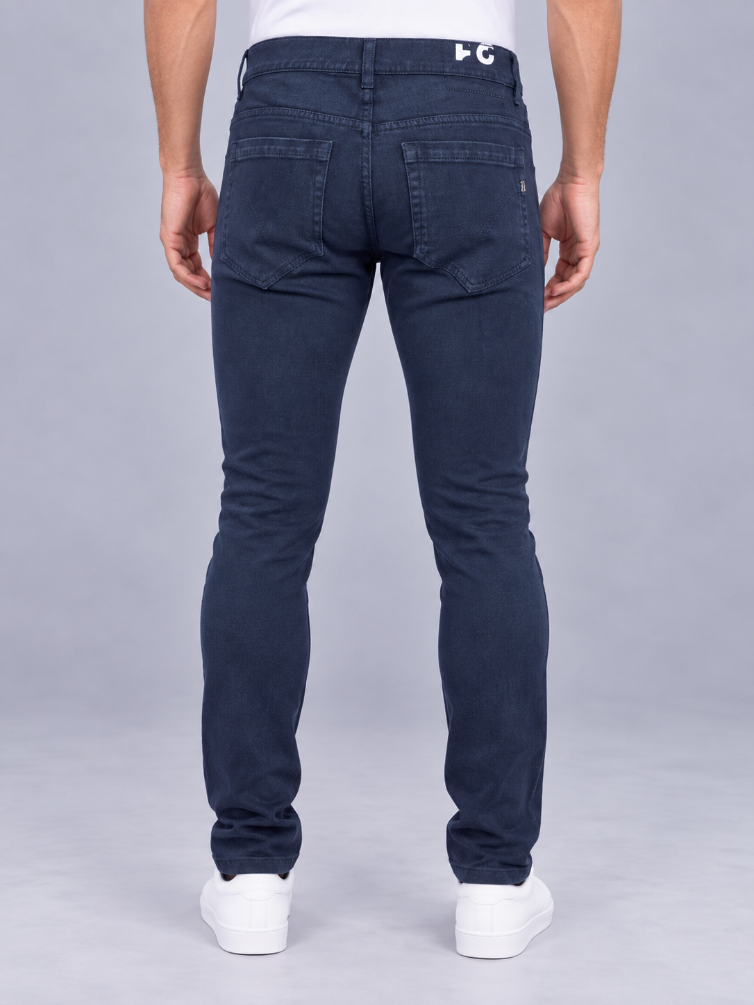 Dondup Pantalone Uomo Slim Fit Blue Navy
