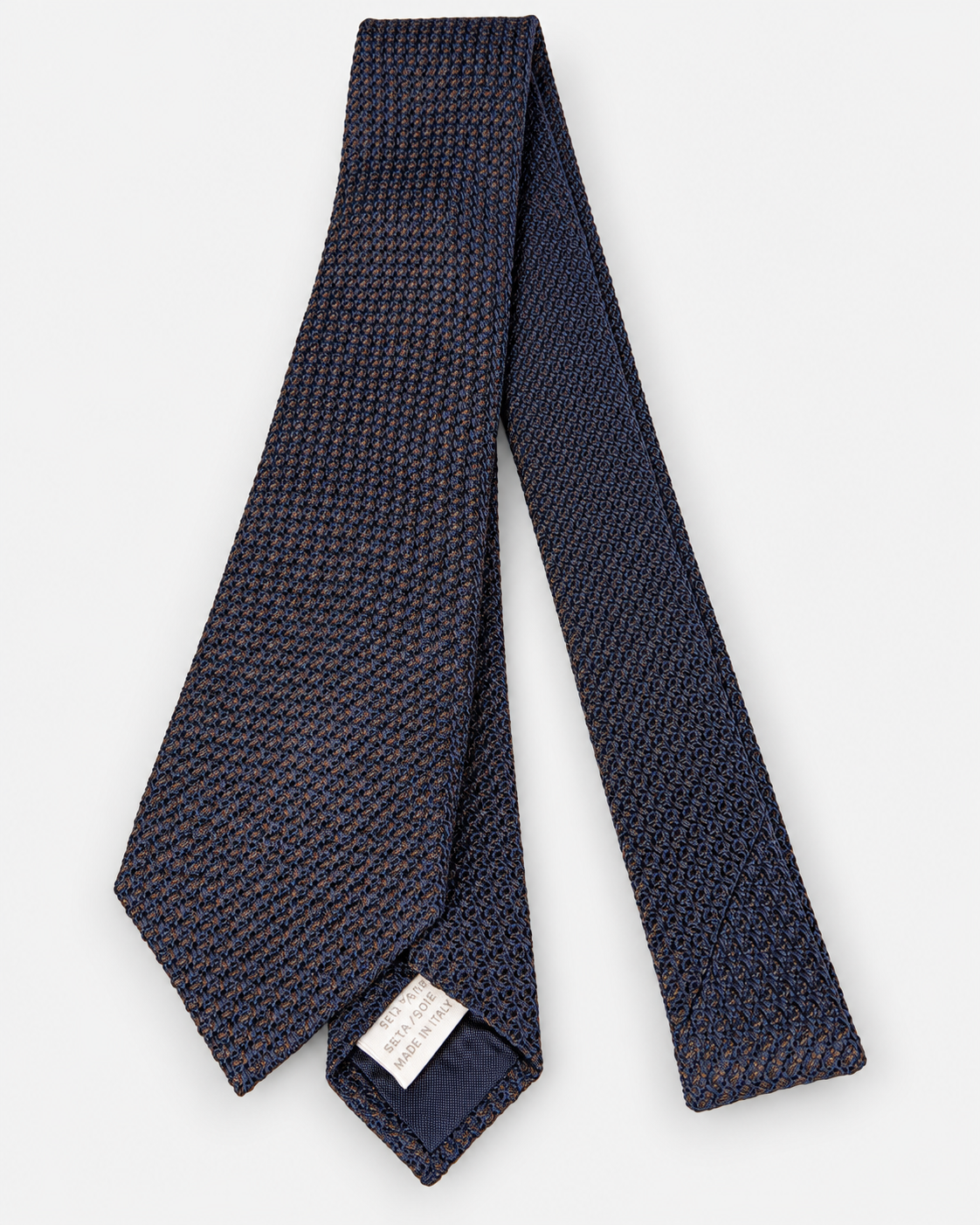 Tagliatore Cravatta uomo in seta blu e testa di moro