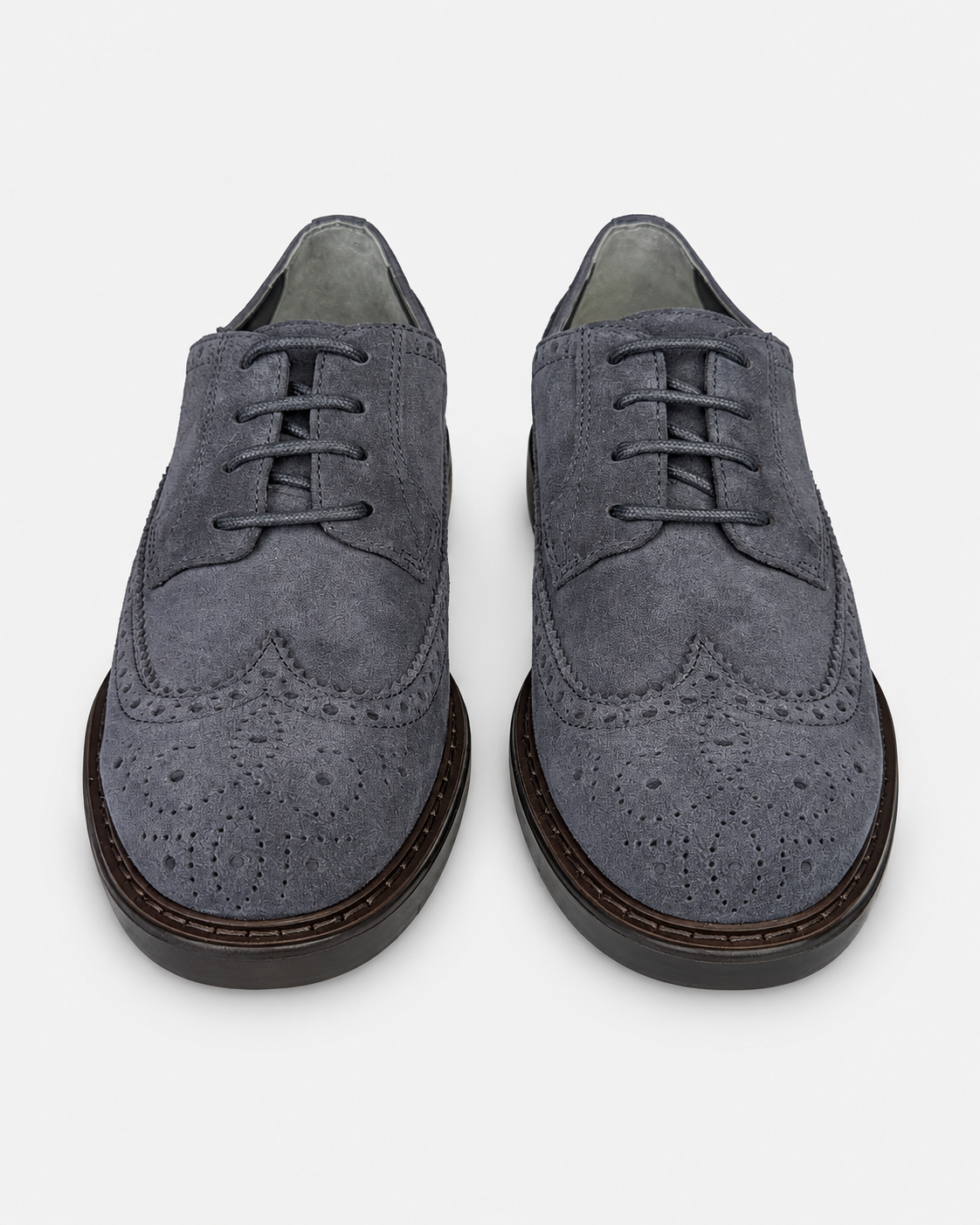 Hogan Scarpe stringate uomo H704 in pelle scamosciata blu