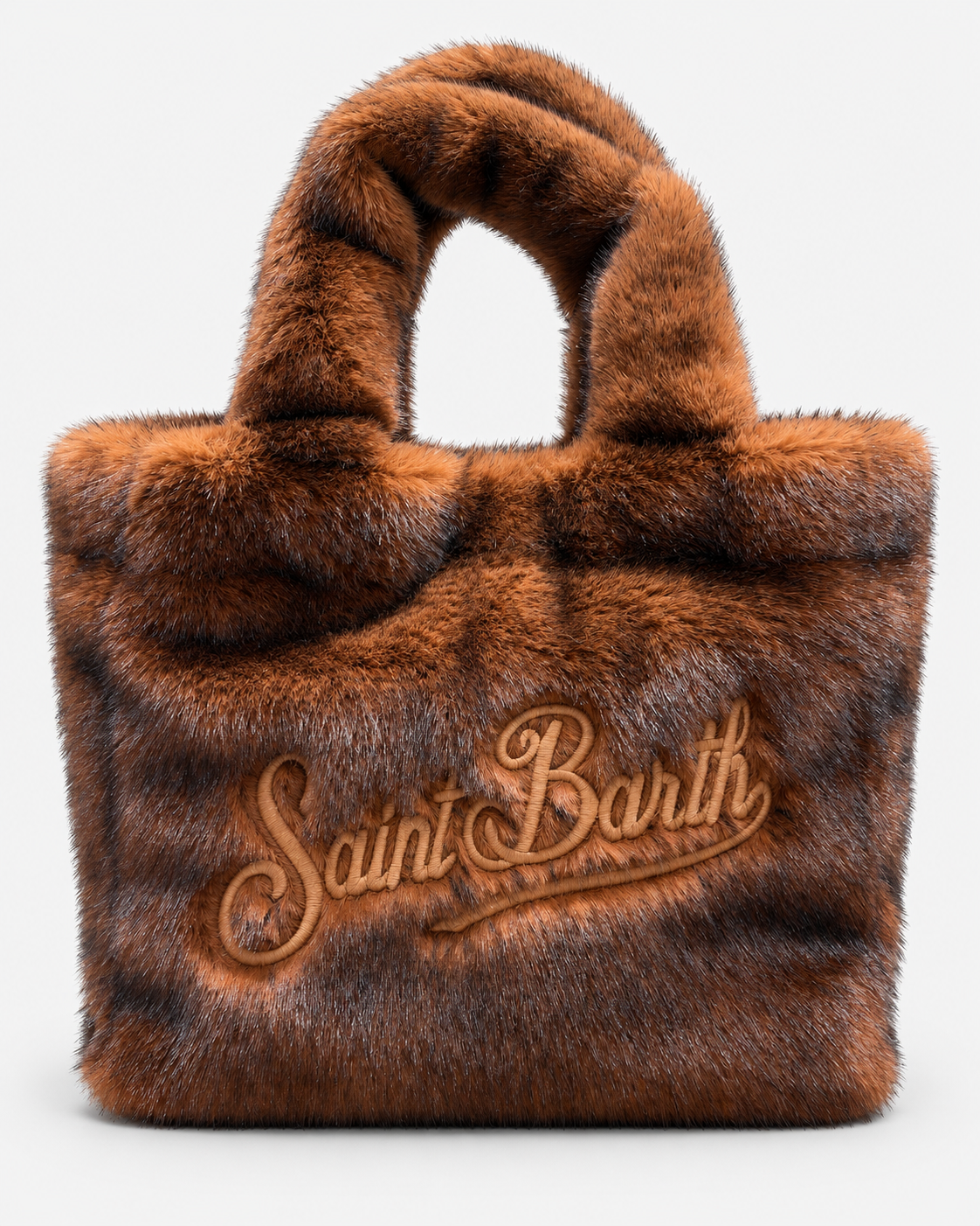 MC2 Saint Barth Borsa Donna Colette Soft Fur Marrone