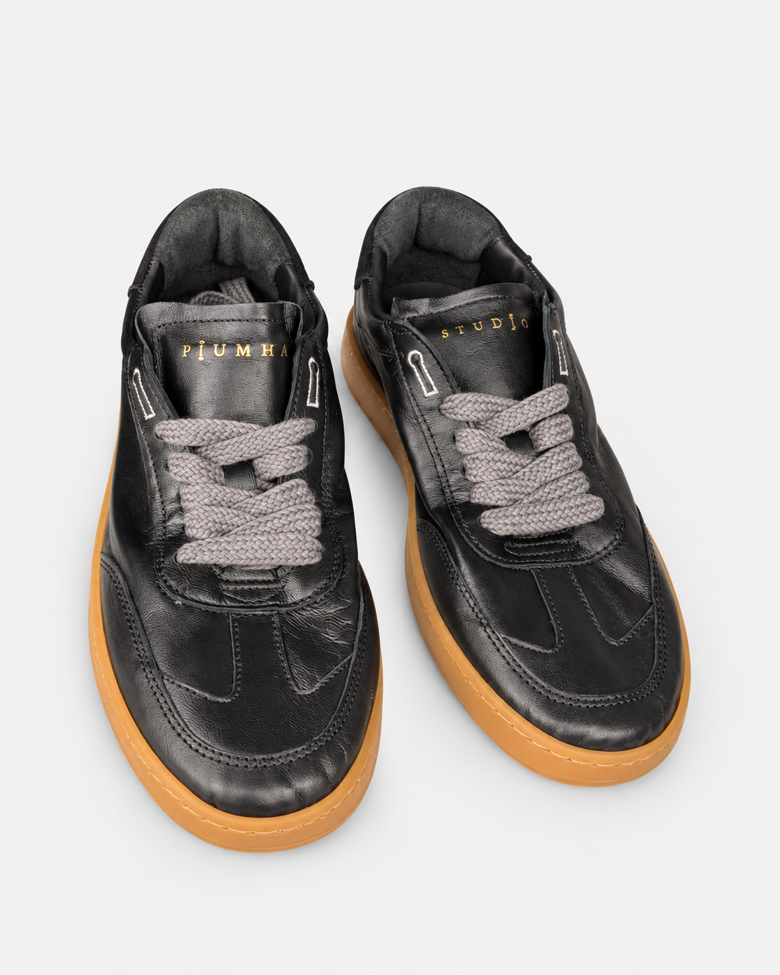 Piuma Studio Sneakers uomo in pelle nera