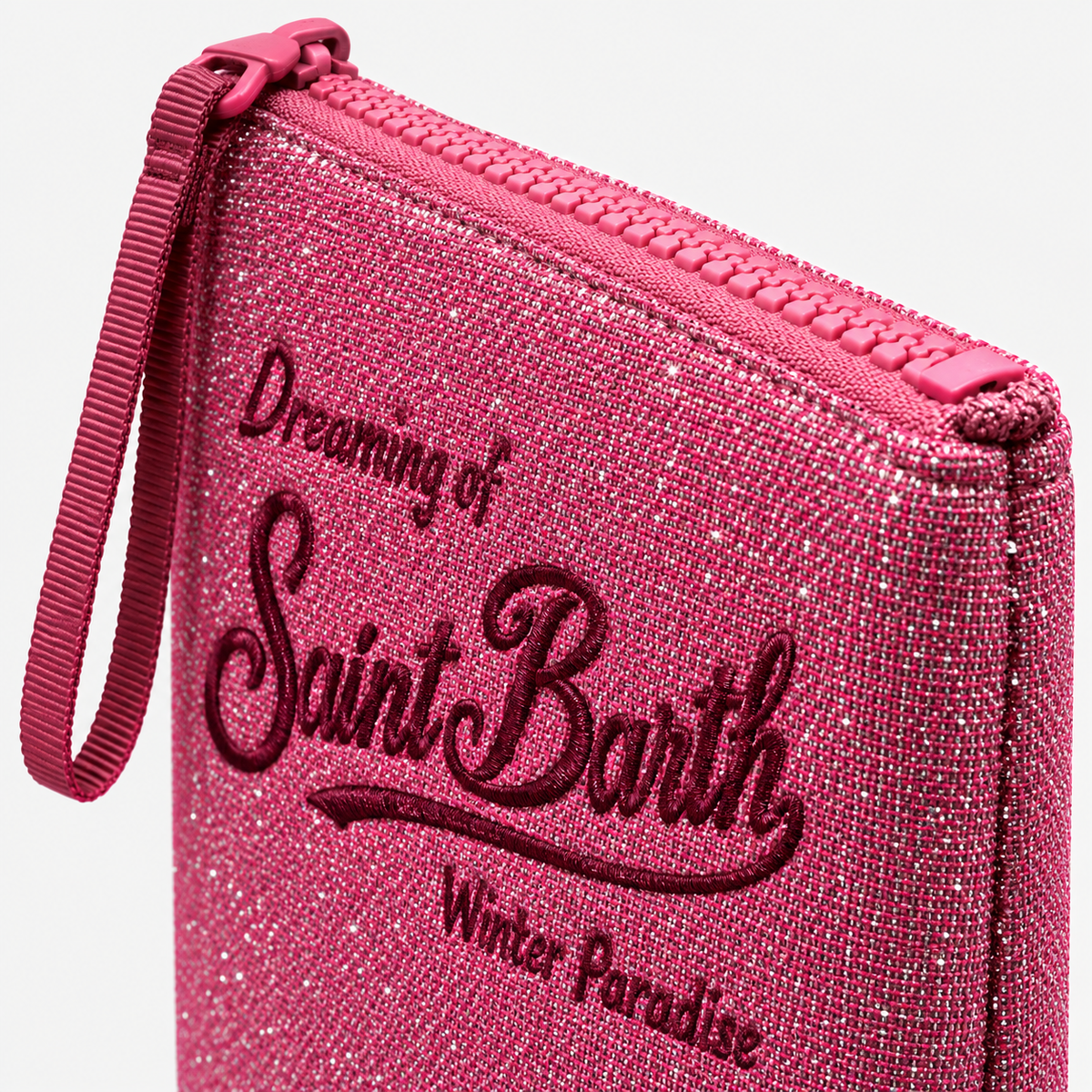MC2 Saint Barth Pochette Donna Aline Lurex Fucsia