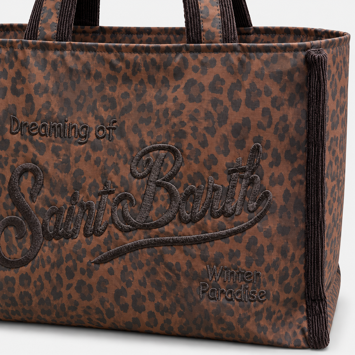 MC2 Saint Barth Borsa Donna Vanity Leopardata Marrone