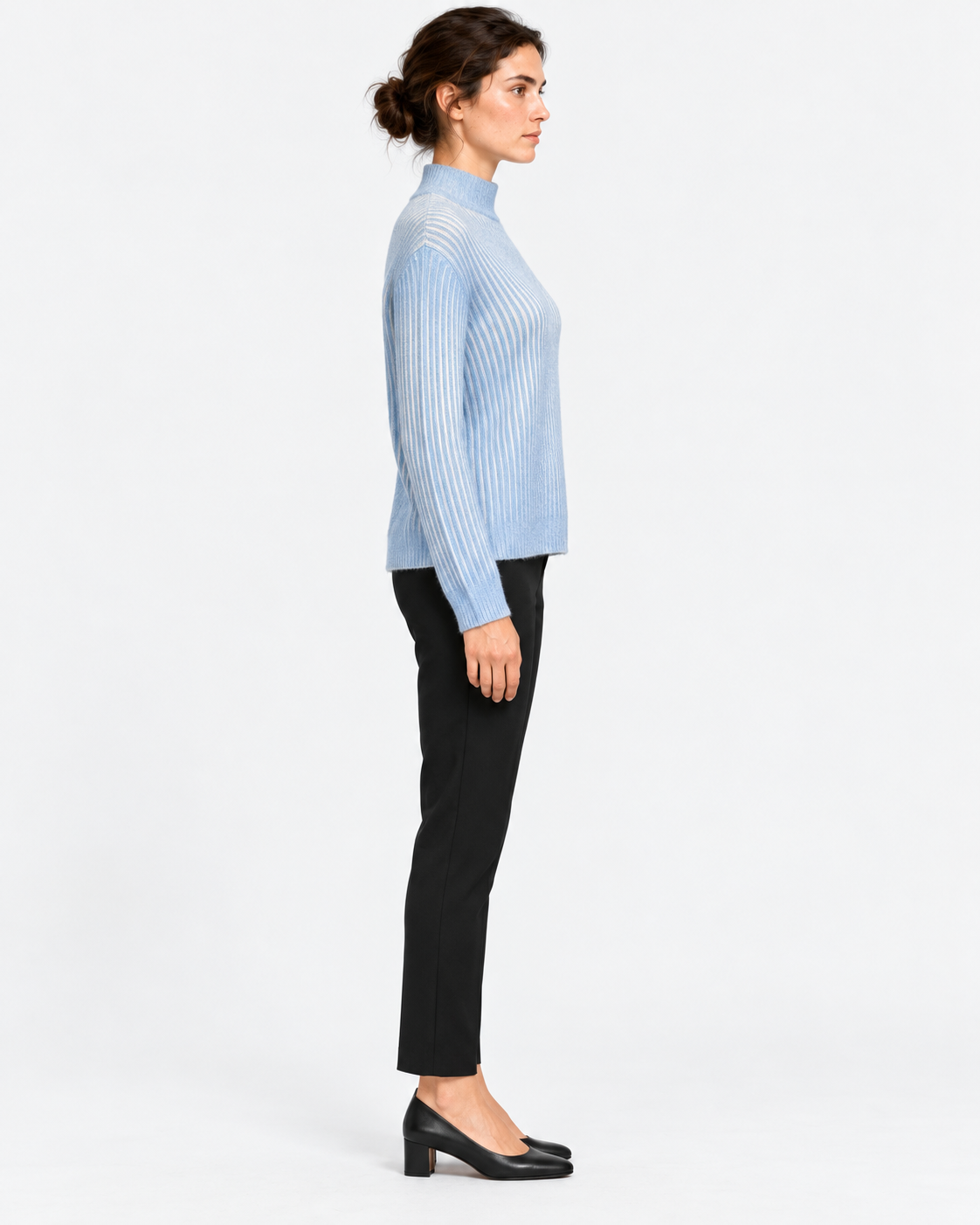 Gran Sasso Maglia Donna Vintage Azzurra in Puro Cashmere