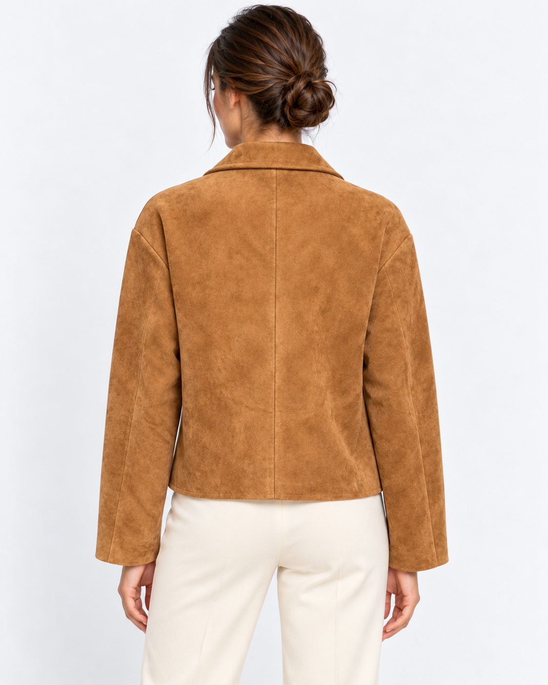 MC2 Saint Barth Giacca Camicia Donna Veyra Effetto Suede Cammello