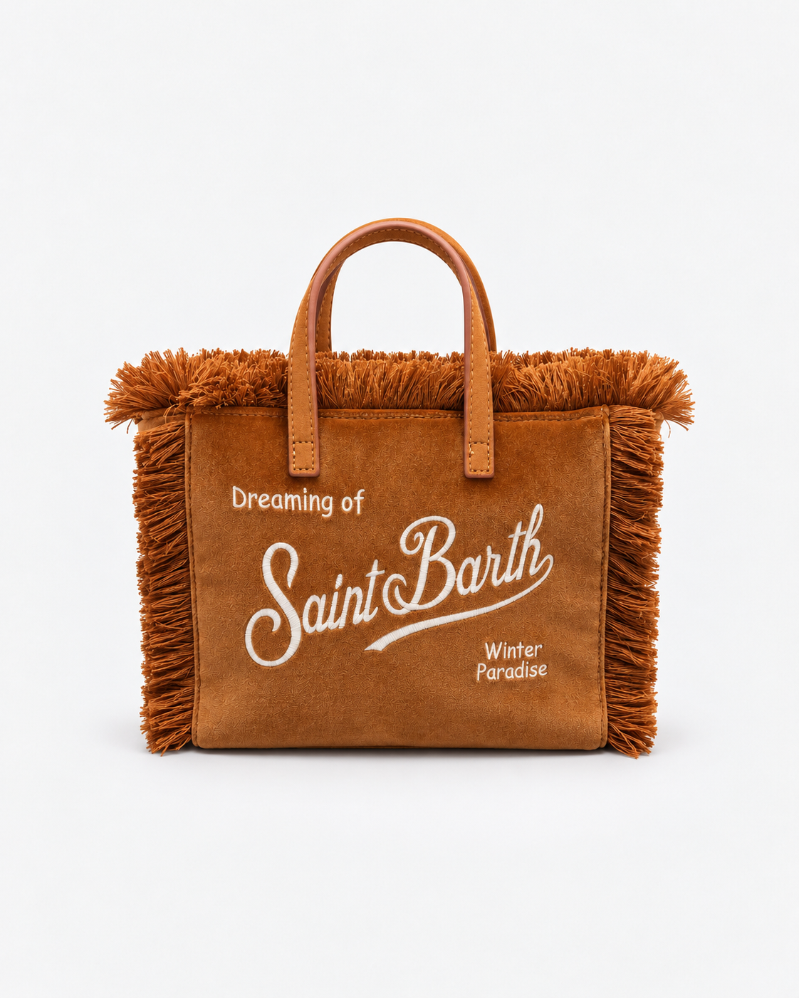 MC2 Saint Barth Borsa Donna Vanity Mini in Velluto Color Cuoio
