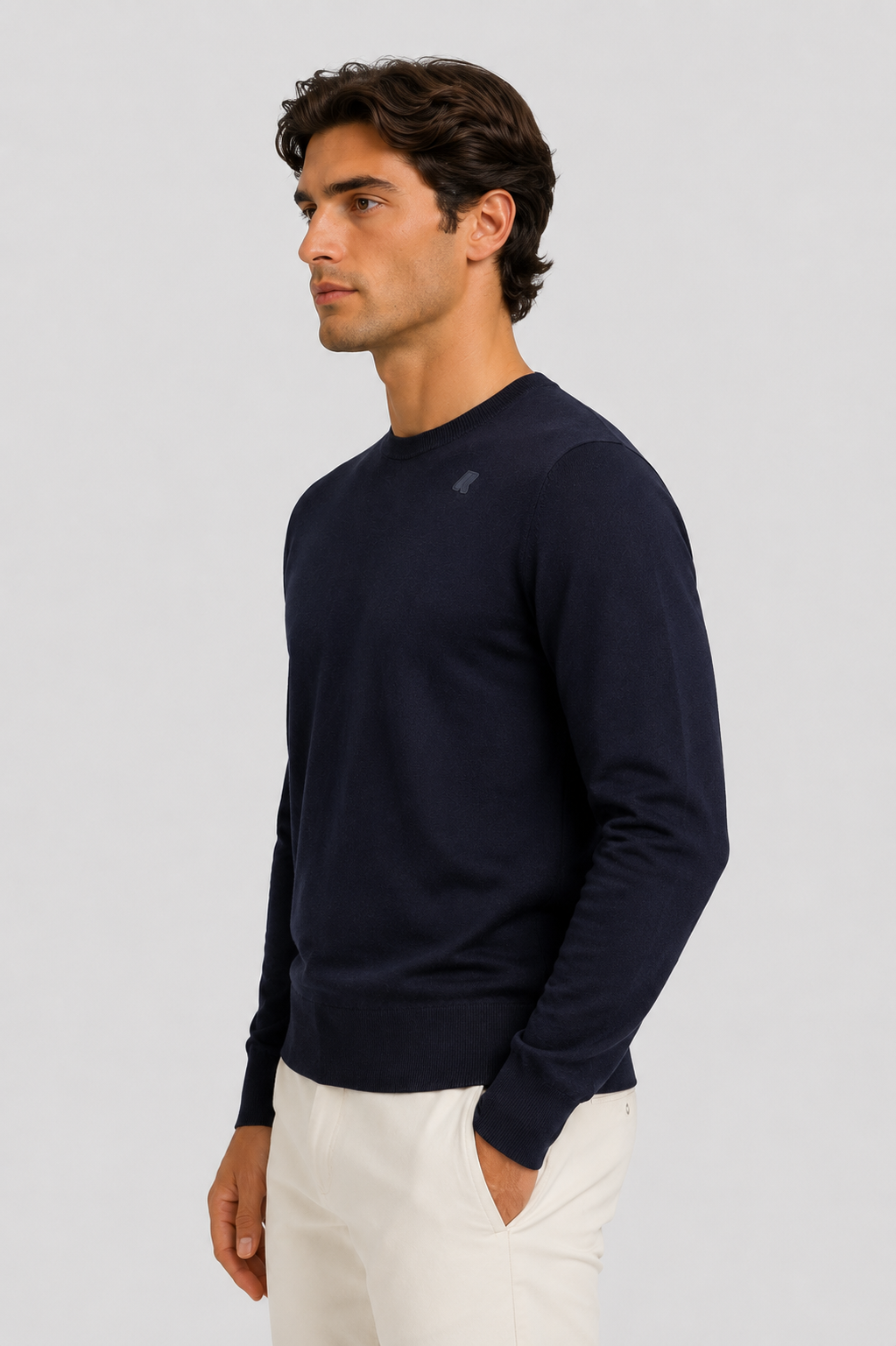 Maglia Sebastien merino blue depht