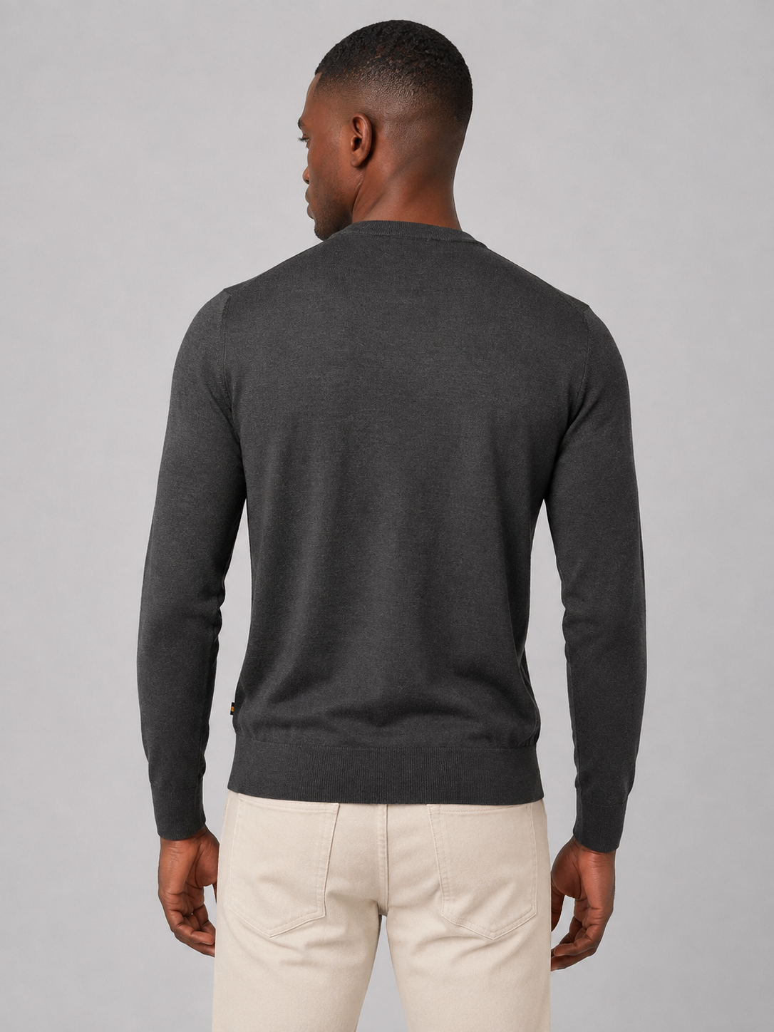 K-way maglia sebastien wool silk cashmere black pure