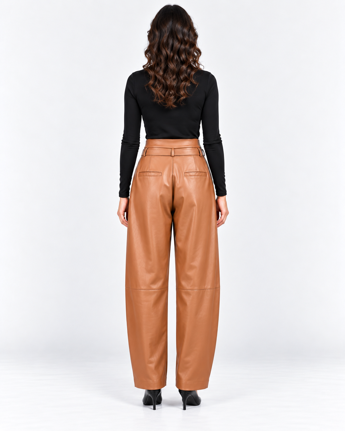 Imperial Pantalone Donna Tabacco in Ecopelle