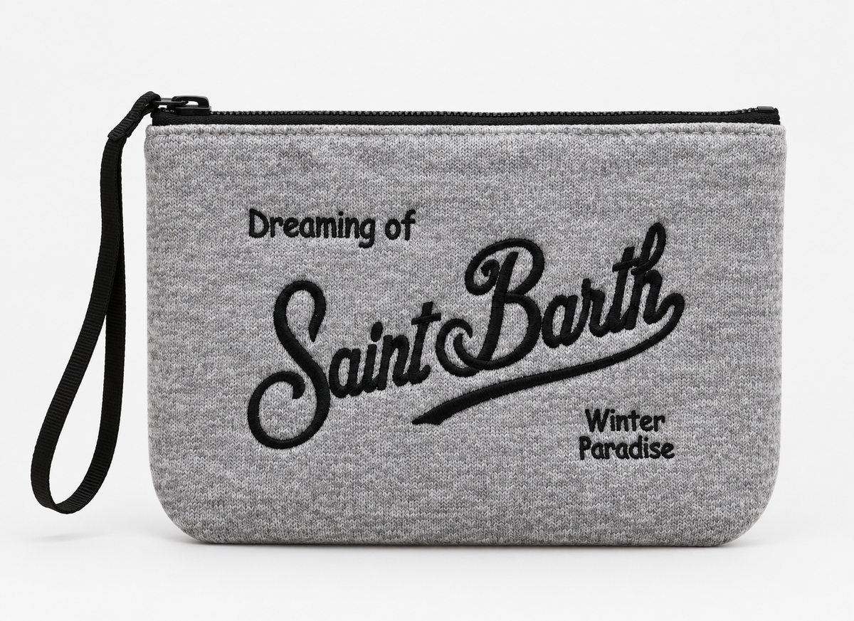 MC2 Saint Barth Pochette Uomo Aline Wool Grigio Mélange