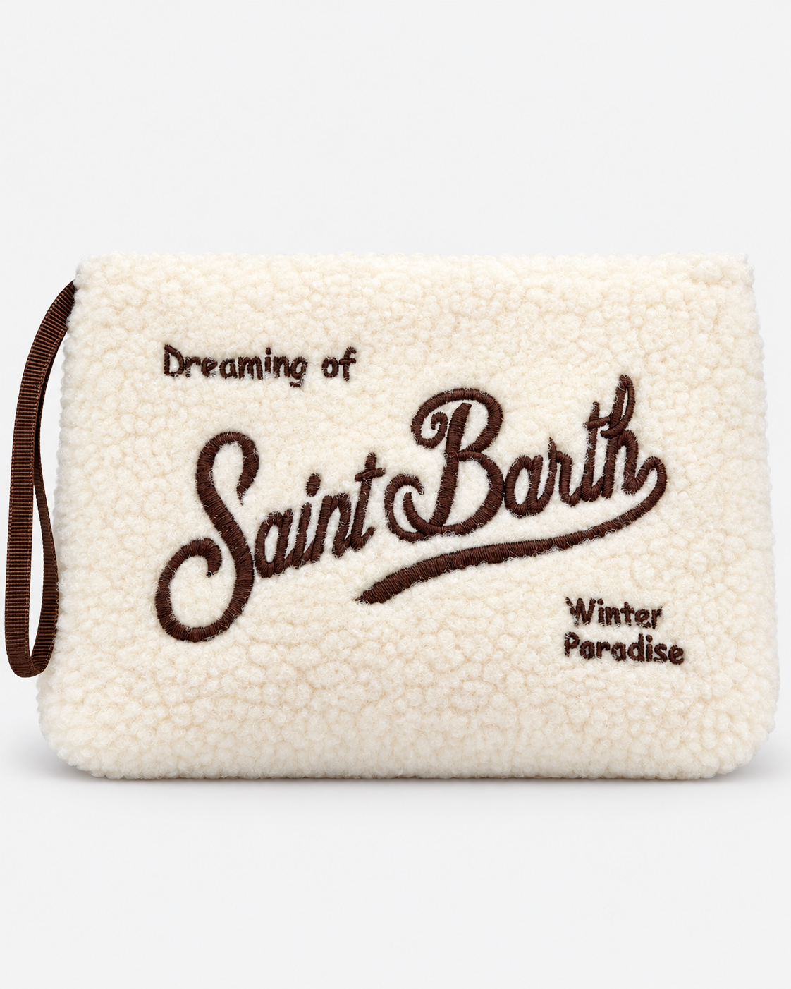 MC2 Saint Barth Gift Box Donna Teddy con Pochette Panna e Berretto